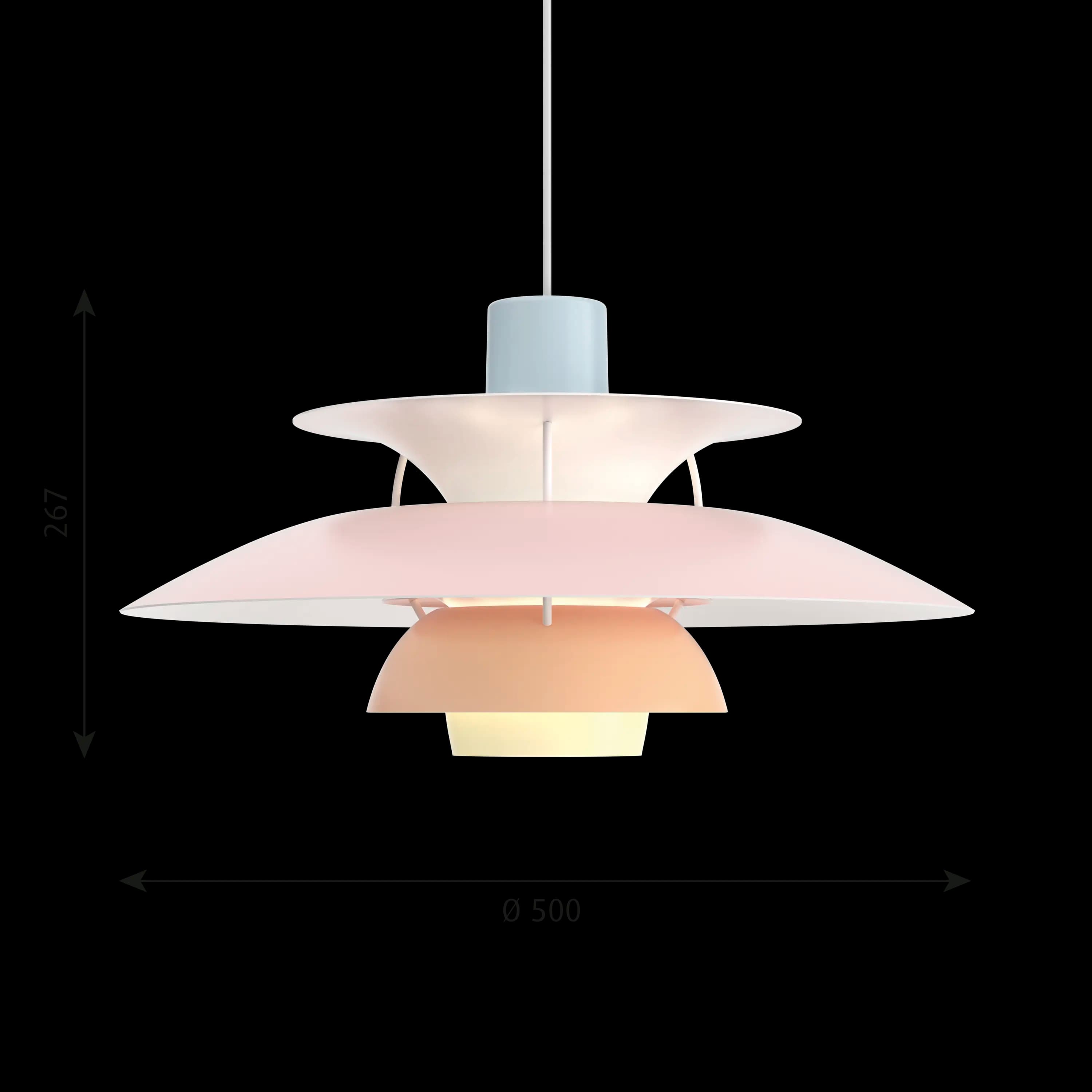 Louis Poulsen PH 5 Pastels blue rose peach Louis Poulsen — фото 3