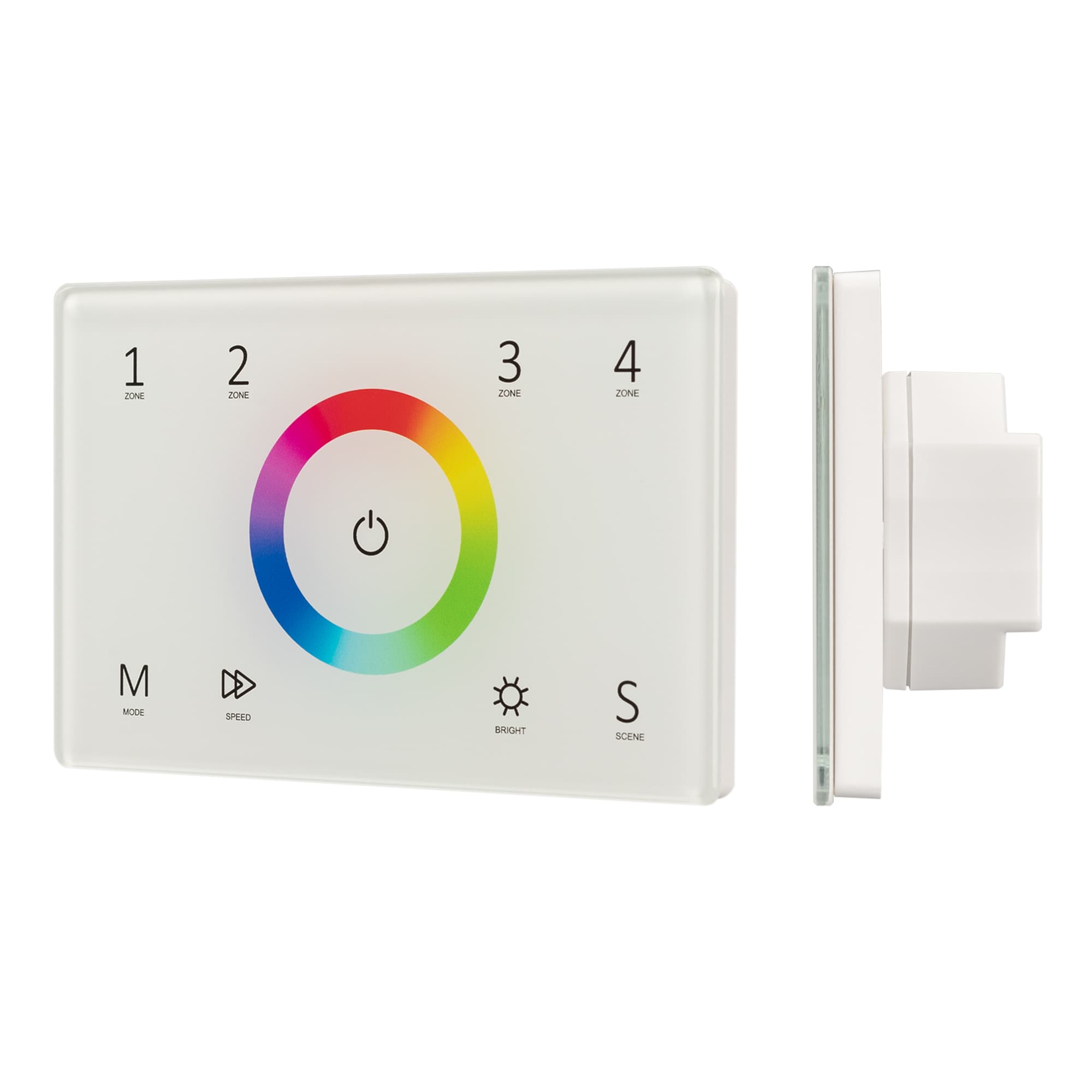 Панель Sens SMART-P83-RGB White (230V, 4 зоны, 2.4G) (Arlight, IP20 Пластик, 5 лет) 028402 — фото 1