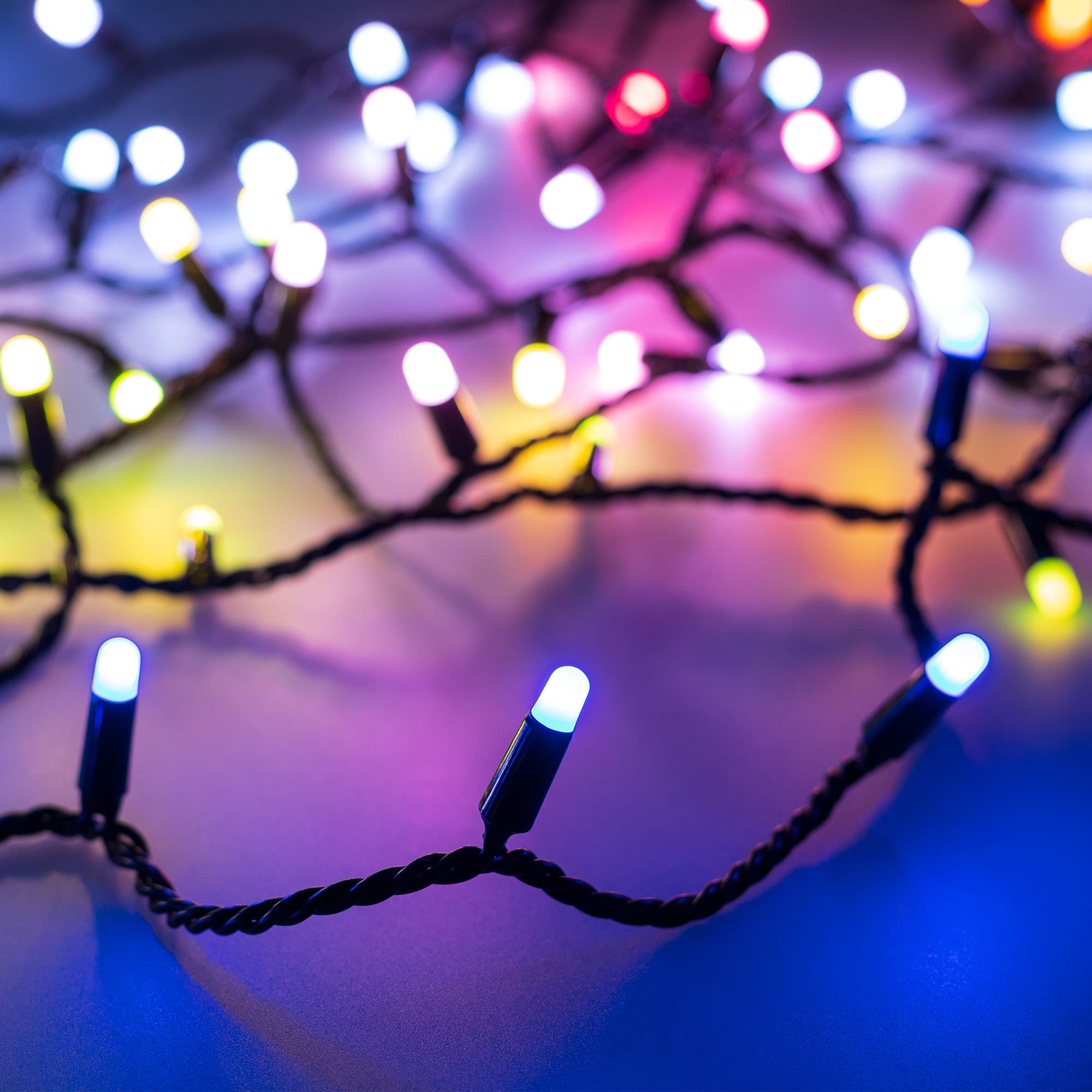 Arlight Светодиодная гирлянда ARD-STRING-CLASSIC-10000-BLACK-95LED-MILK-LIVE RGBW-DMX (24V, 10W) (Ardecoled, IP65) 031747