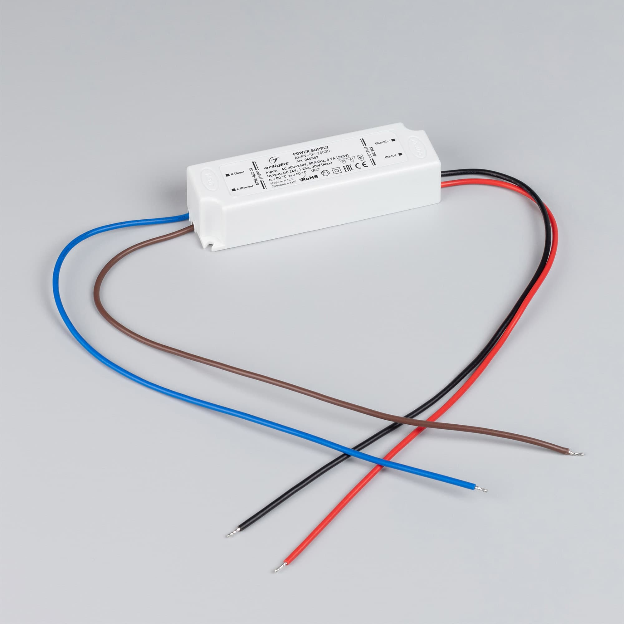 Блок питания ARPV-SP-24030 (24V, 1.25A, 30W) (Arlight, IP67 Пластик, 5 лет) 040052 Arlight — фото 2