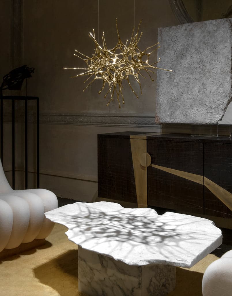 Terzani Dragon linear suspended sculpture | 10S Terzani