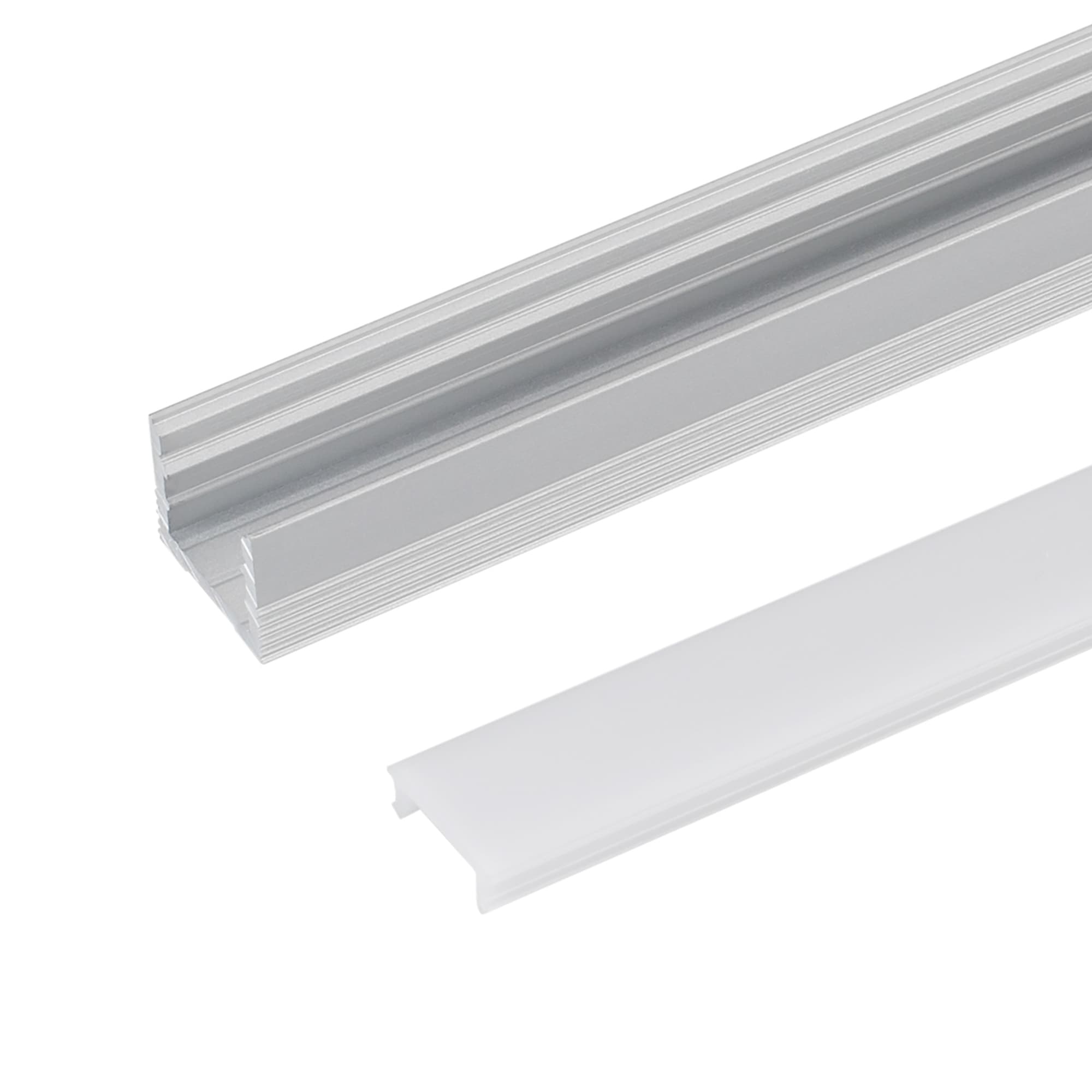 Профиль с экраном SL-SLIM-H13M-2500 ANOD+OPAL (Arlight, Алюминий) 025869 — фото 2