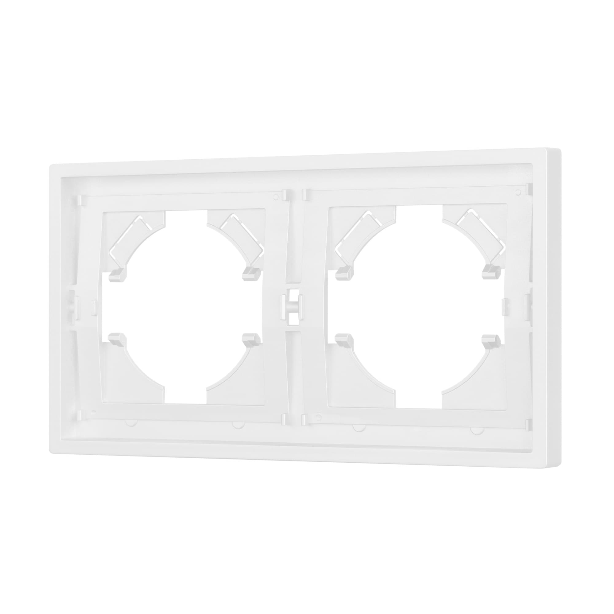 Рамка пластиковая FRM-TENDO-PL-2-WH (Arlight, Белый) 053839