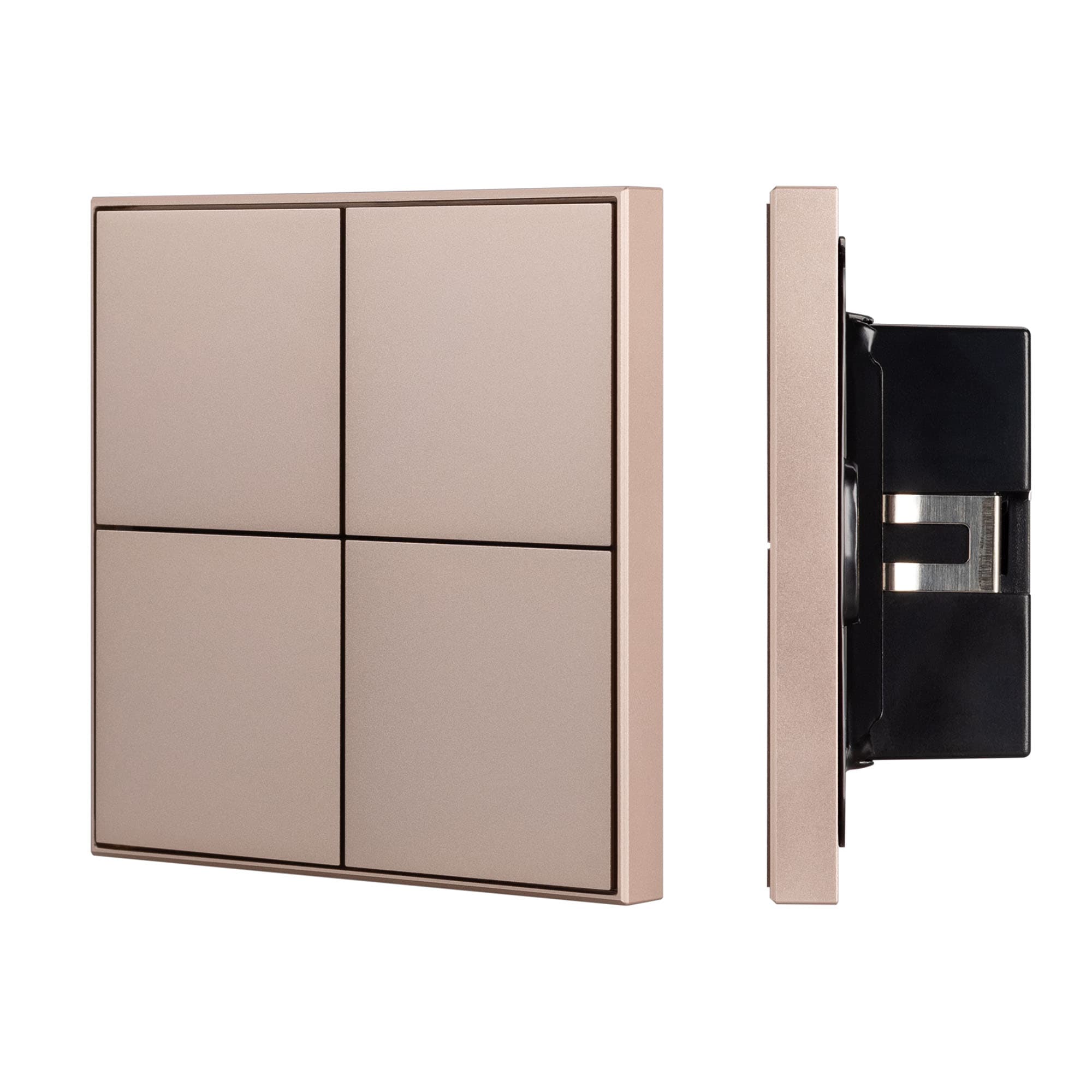 INTELLIGENT ARLIGHT Кнопочная панель KNX-304-23-IN Champagne (BUS, Frame) (IARL, IP20 Металл, 2 года) 039669 Arlight — фото 1