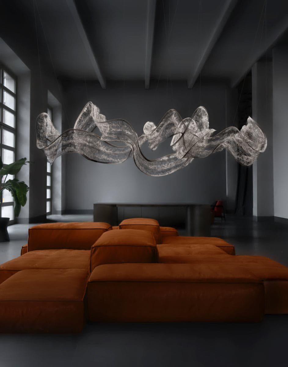 Terzani Genesis double linear suspended sculpture Terzani