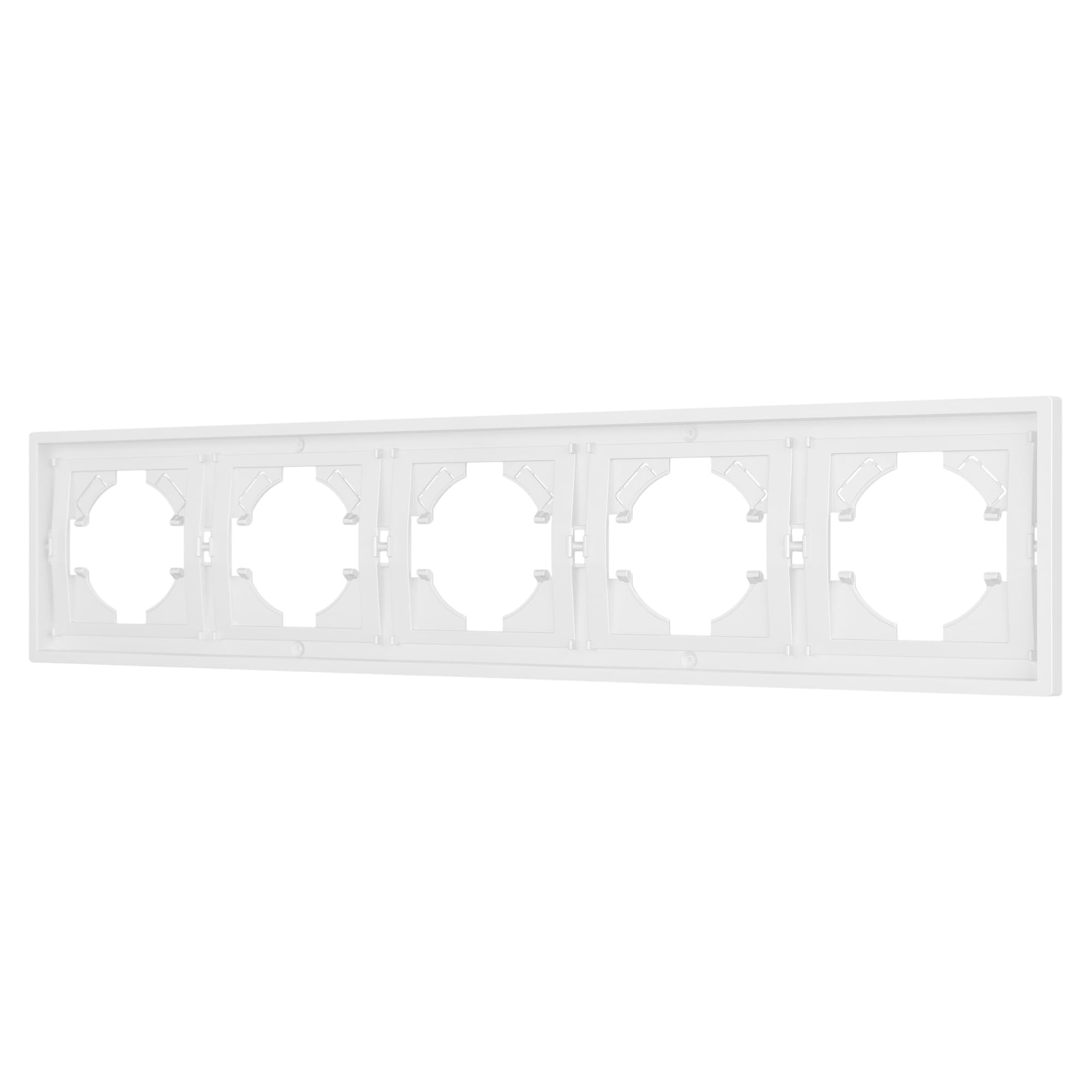 Рамка пластиковая FRM-TENDO-PL-5-WH (Arlight, Белый) 053851