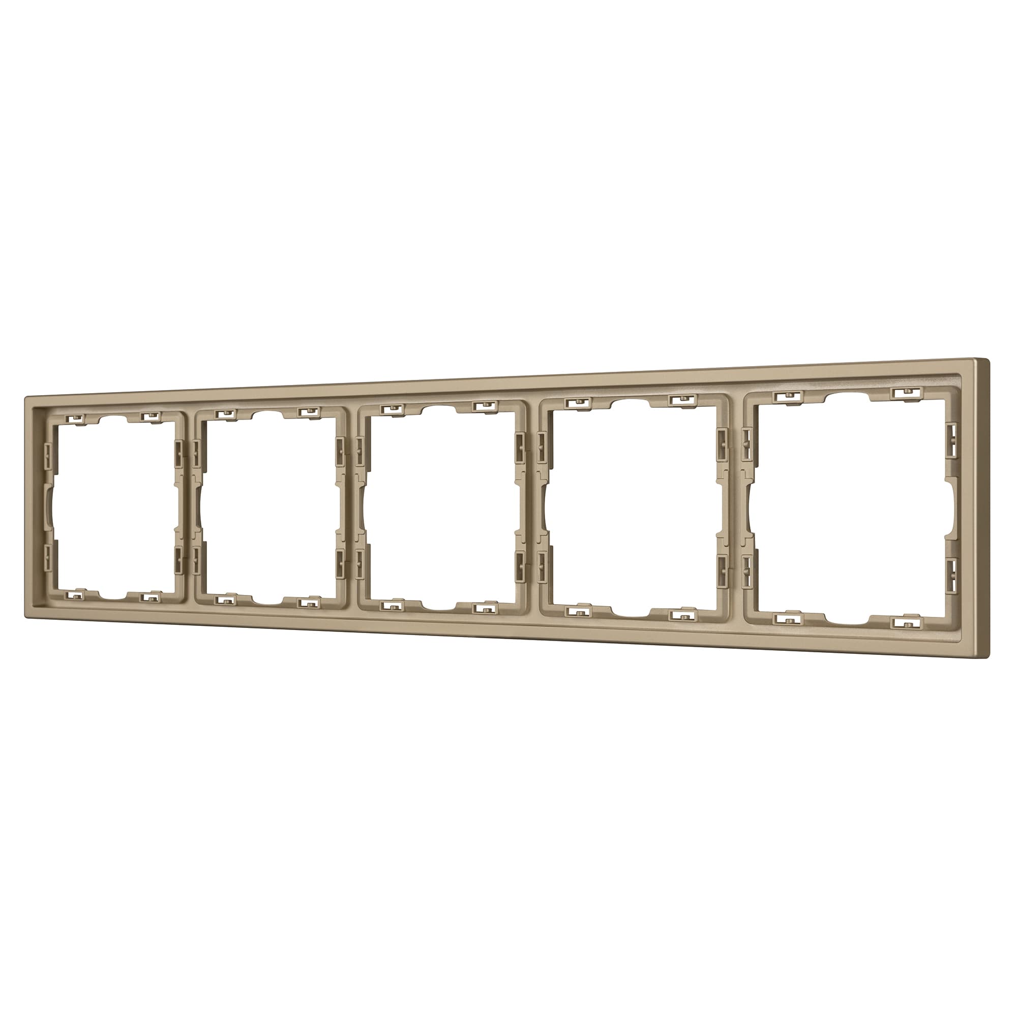 Рамка пластиковая FRM-NOBE-SFPL-5-GD (Arlight, Золотой песок) 054229