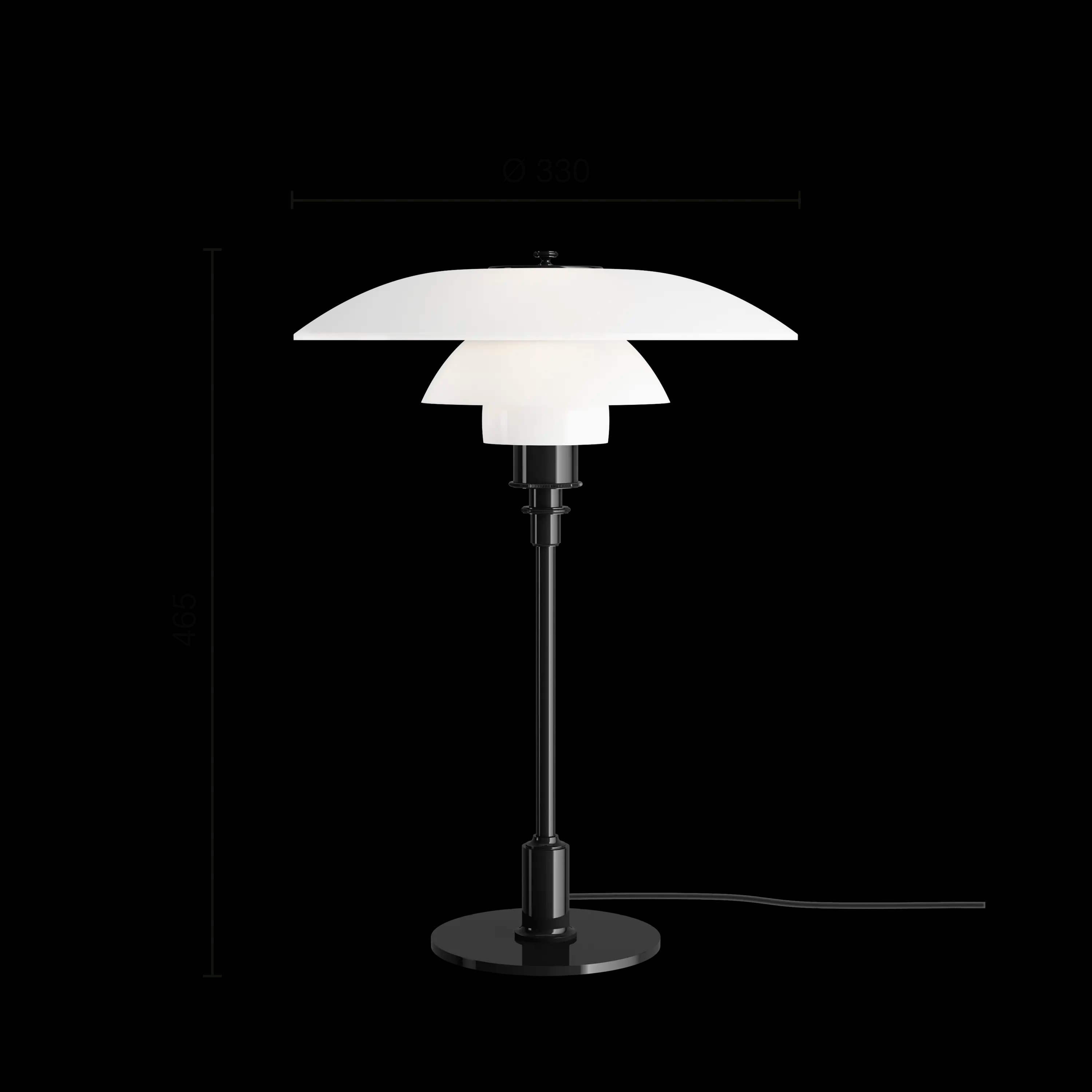 Louis Poulsen PH 3½-2½ Table Lamp Black metallised — фото 5