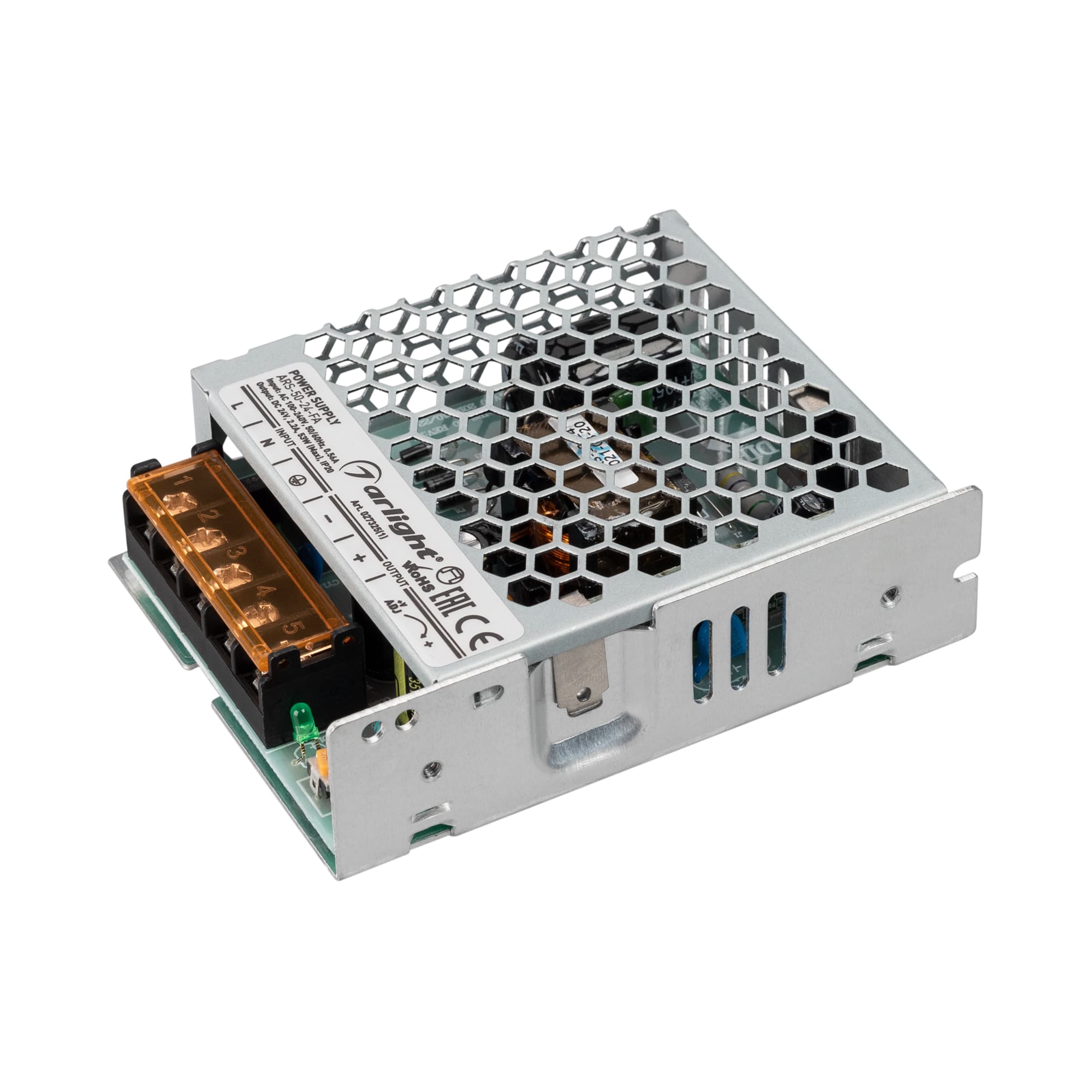 Блок питания ARS-50-24-FA (24V, 2.2A, 53W) (Arlight, IP20 Сетка, 3 года) 027325(1) Arlight — фото 1