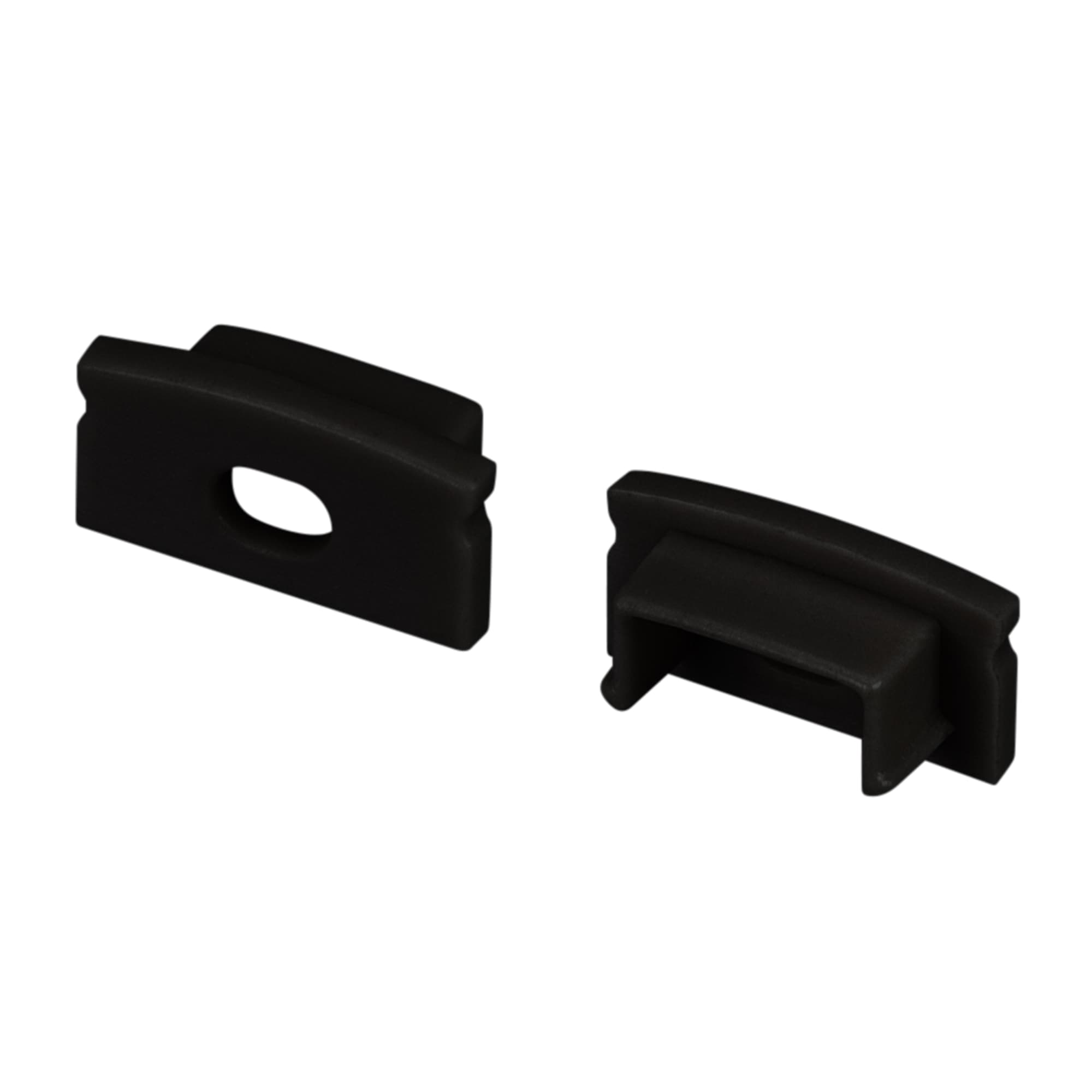 Заглушка LINE-1708 BLACK с отверстием (Arlight, Пластик) 040315