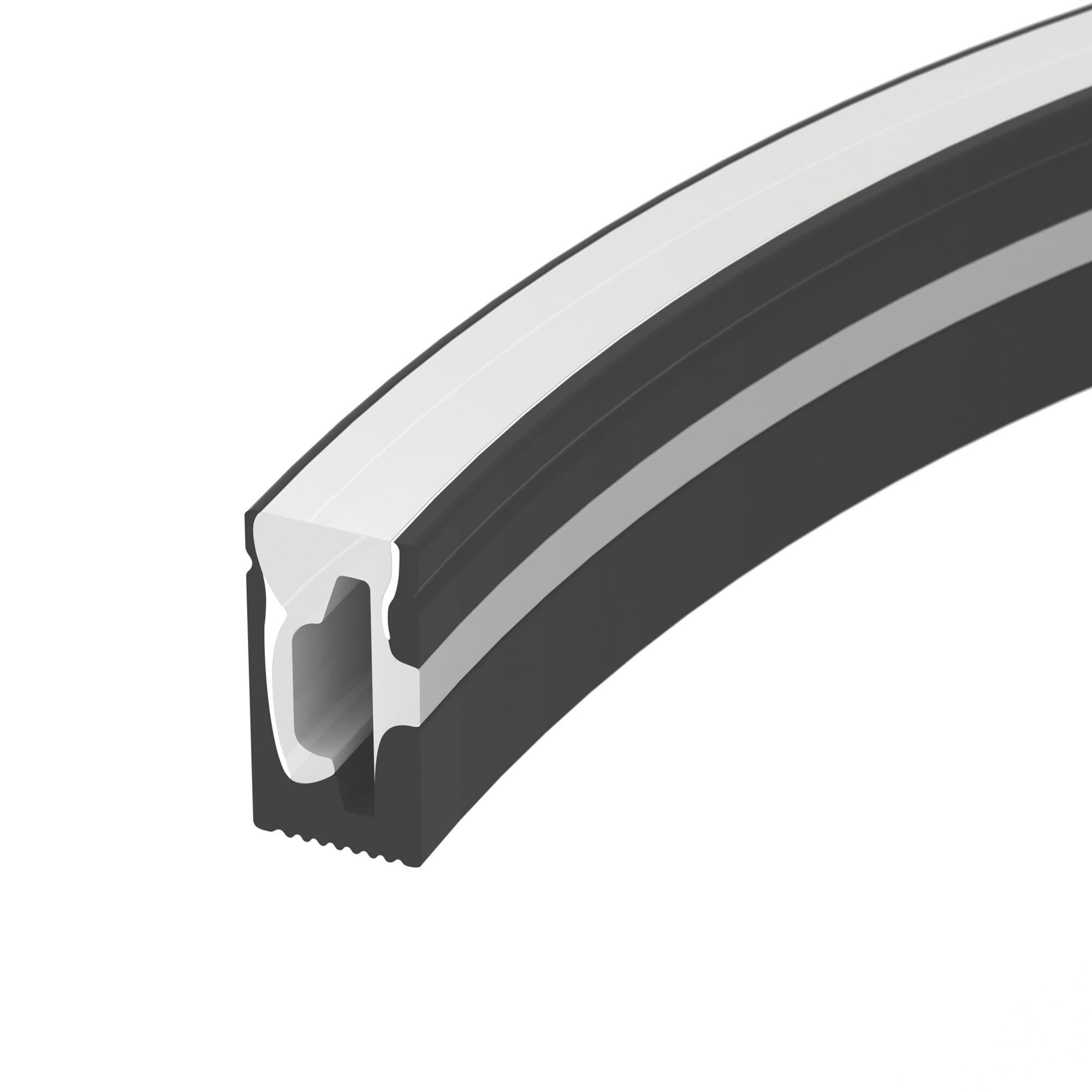 Силиконовый профиль WPH-FLEX-0612-SIDE-S8-10m BLACK (Arlight, Силикон) 045785 Arlight — фото 1