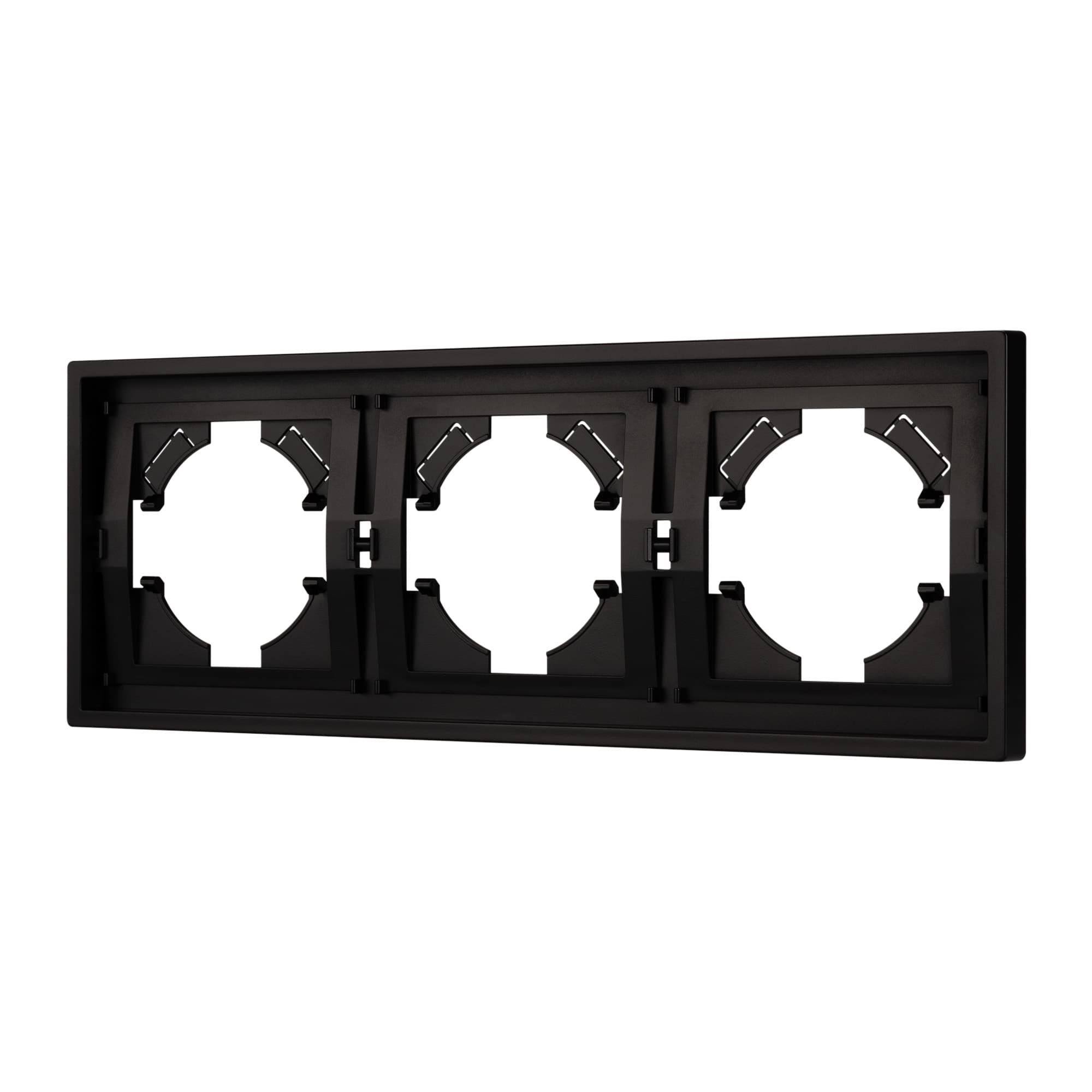 Рамка пластиковая FRM-TENDO-PL-3-BK (Arlight, Черный) 053844