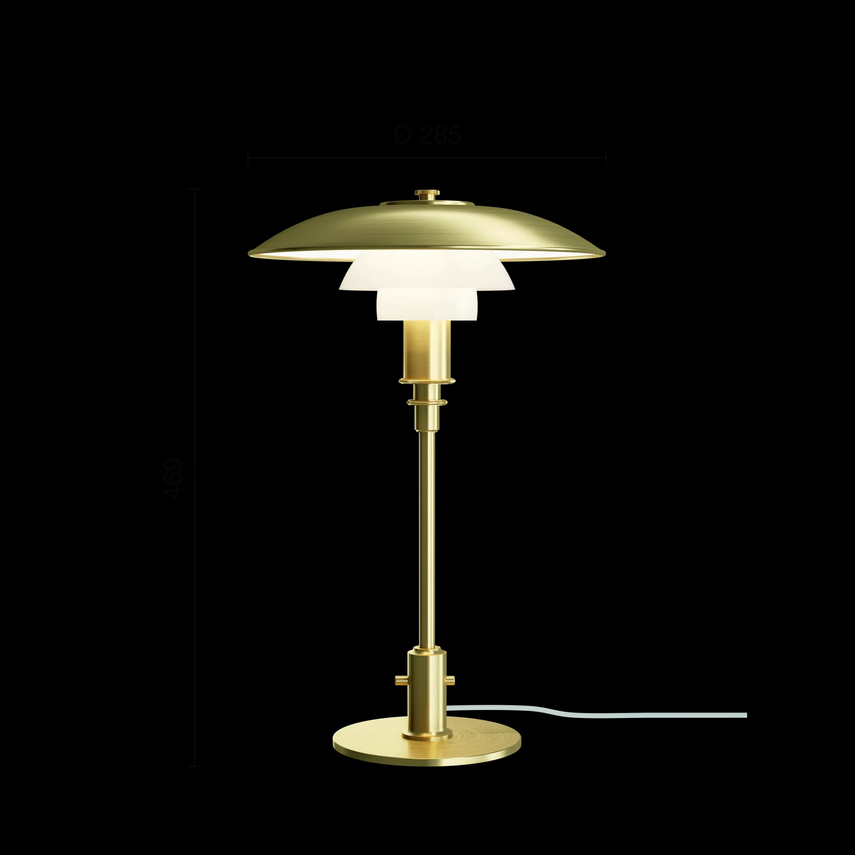 Louis Poulsen PH 3/2 Brass Opal Glass Table Brass/opal glass — фото 3