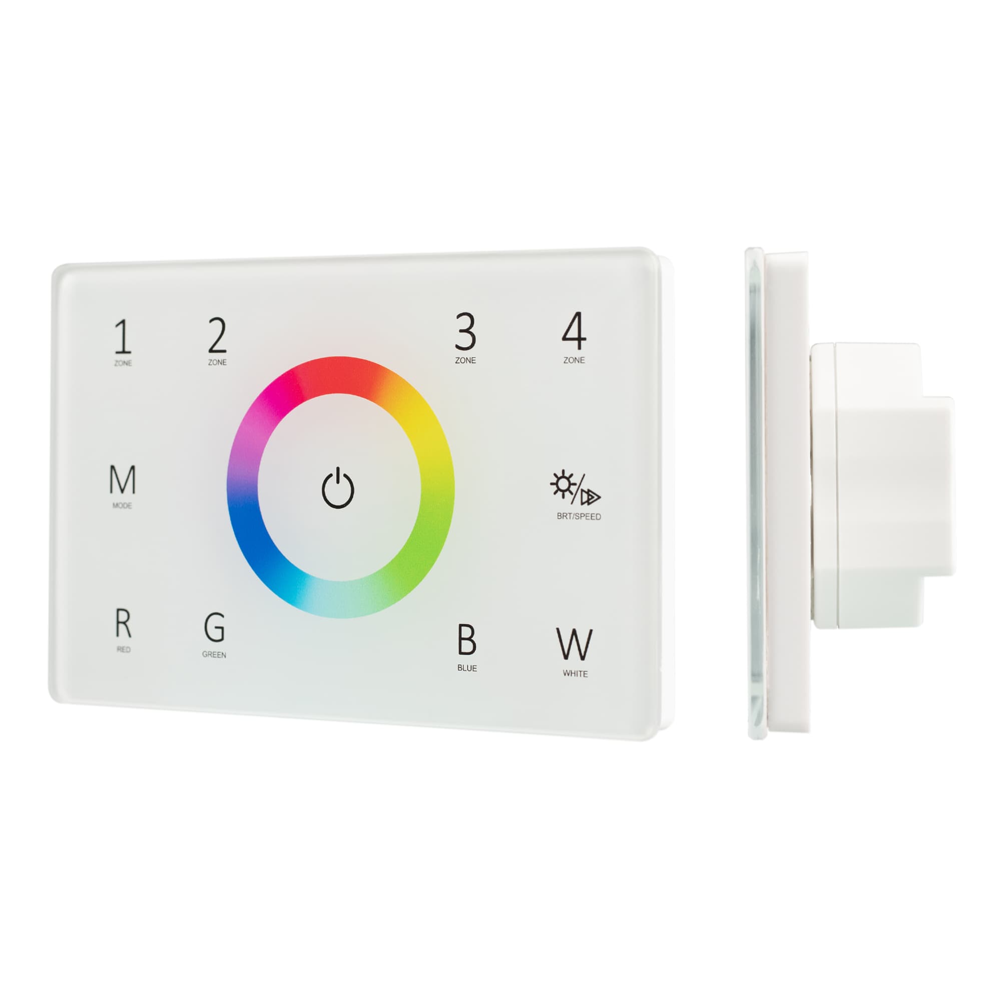 Панель Sens SMART-P85-RGBW White (230V, 4 зоны, 2.4G) (Arlight, IP20 Пластик, 5 лет) 028404 — фото 1