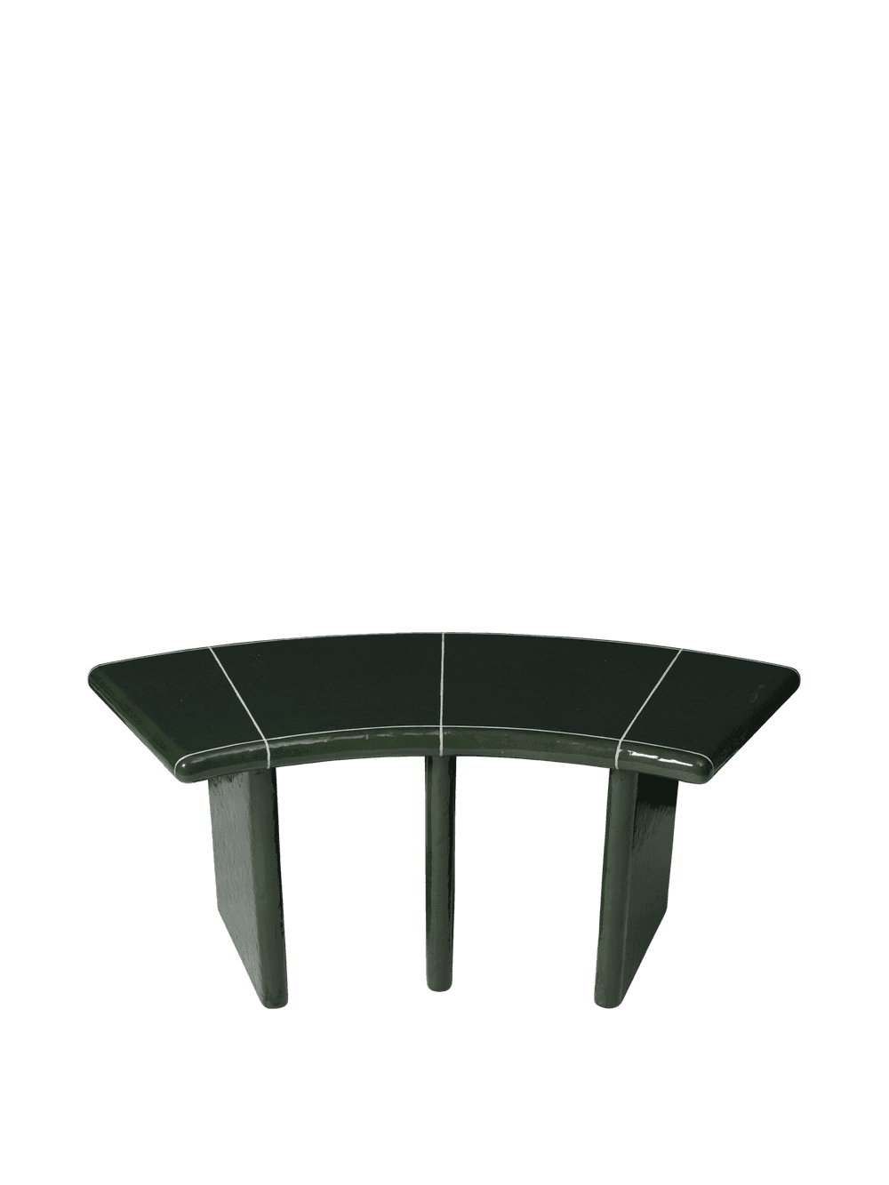 Ferm Living Deya Curved Bench - 110 - Dark Green ferm LIVING — фото 5