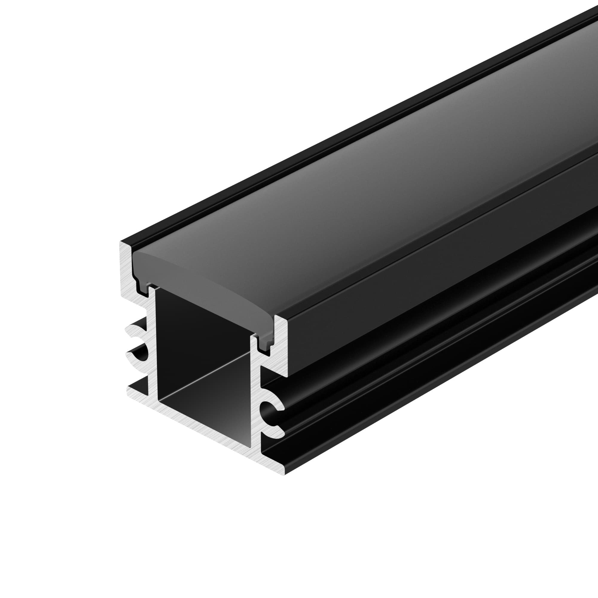 Профиль FLOOR18-H15-3000 ANOD BLACK (Arlight, Алюминий) 045672 — фото 1