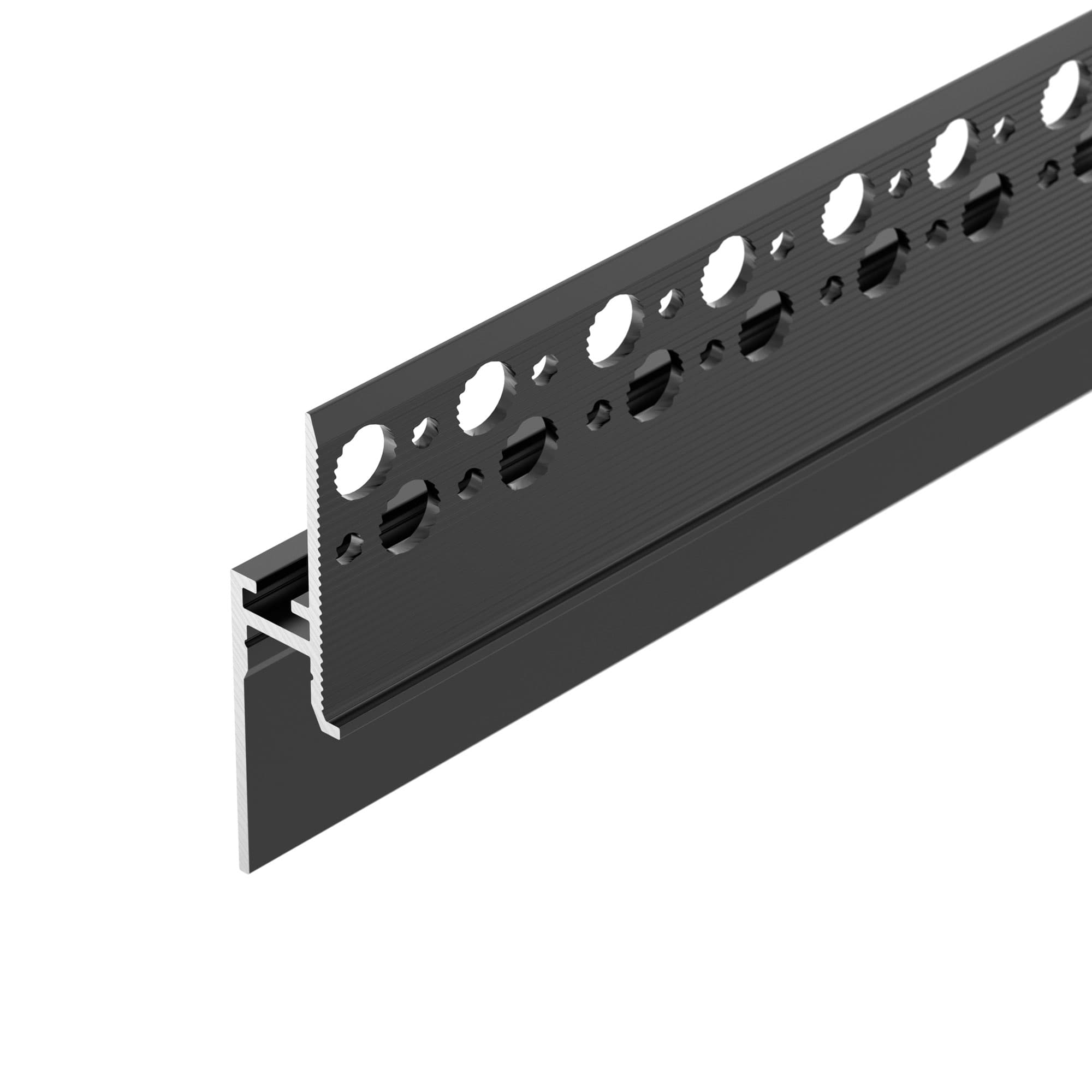 Профиль PLINTUS-FANTOM-H20-2000 BLACK (Arlight, Алюминий) 043618 — фото 2