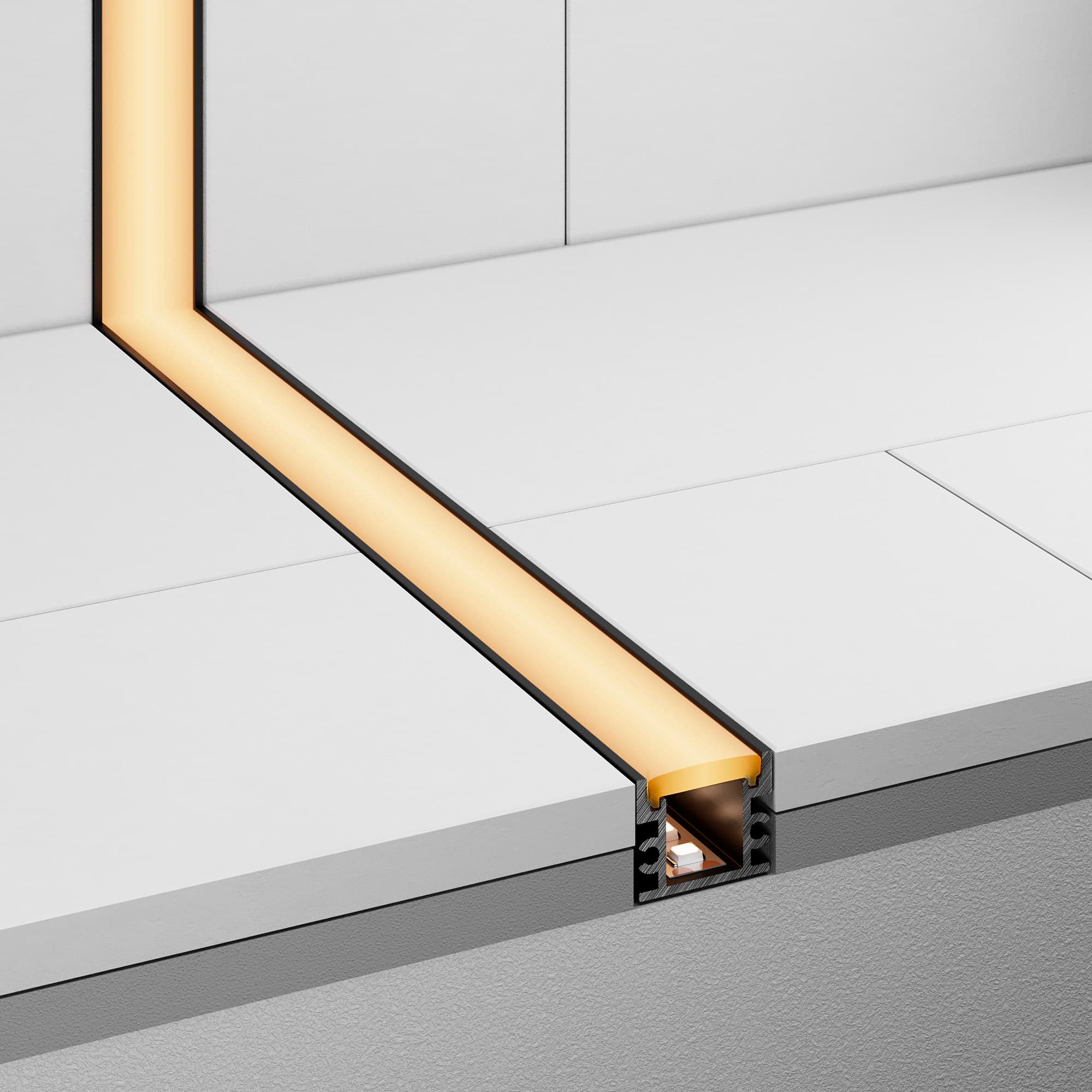 Профиль FLOOR18-H15-3000 ANOD BLACK (Arlight, Алюминий) 045672 — фото 4