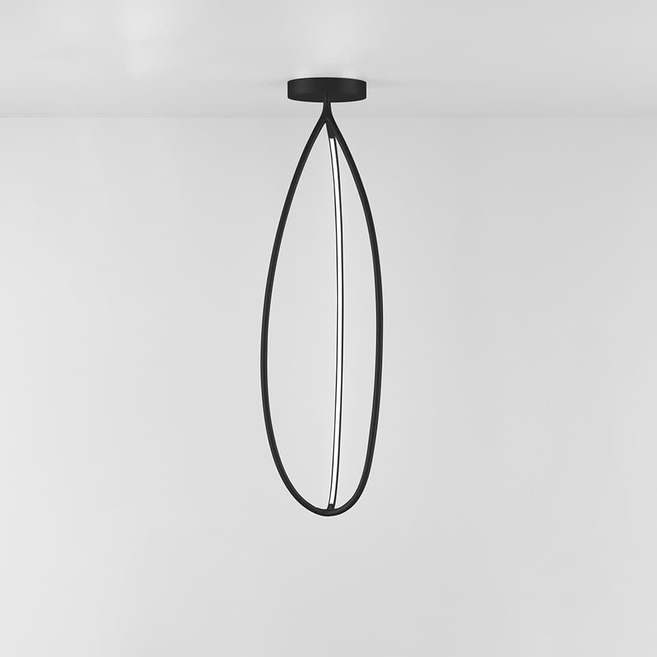 Artemide Arrival 130 ceiling - Matt Black - APP Compatible Artemide