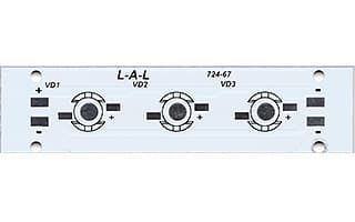 Arlight Плата 100x25-3Е Emitter (3x LED, 724-67) (Turlens, -) 011096