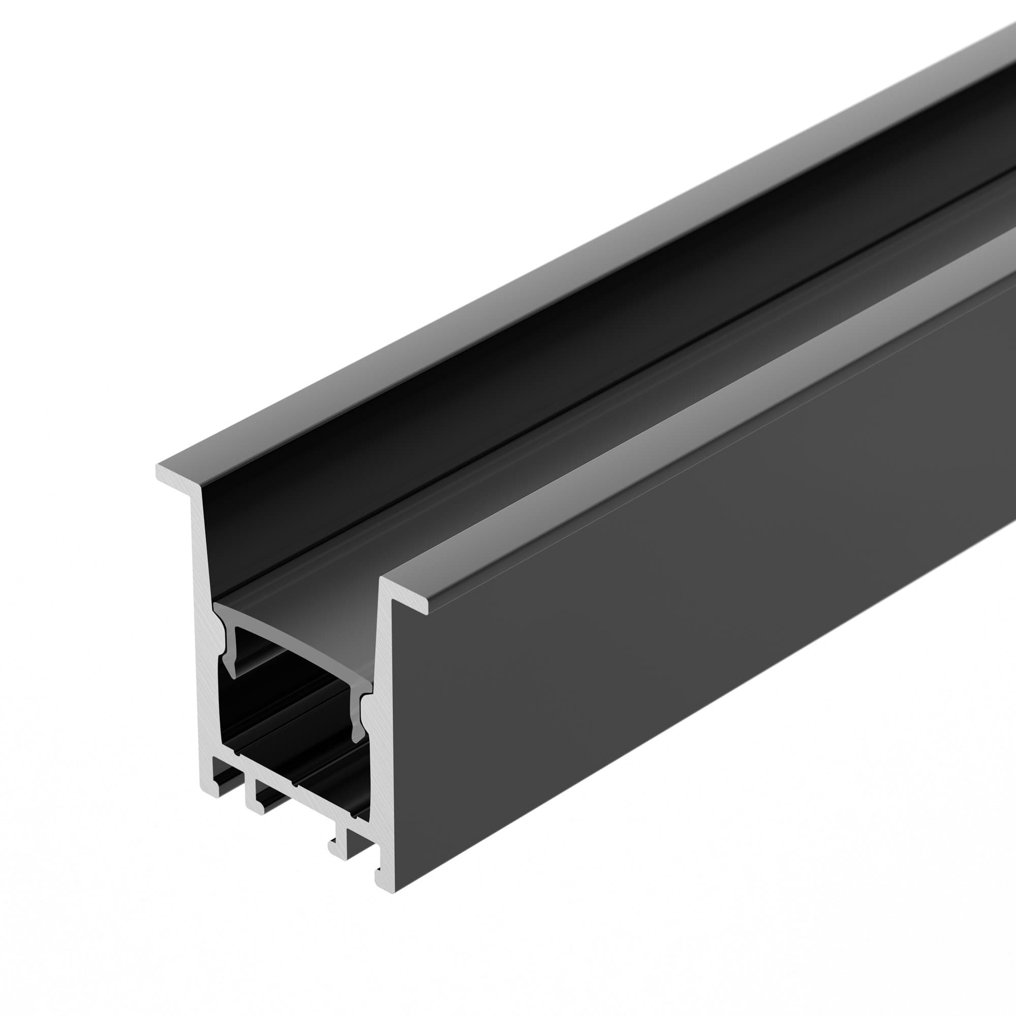 Профиль SL-COMFORT-2322-F-2000 ANOD BLACK (Arlight, Алюминий) 031771 — фото 2