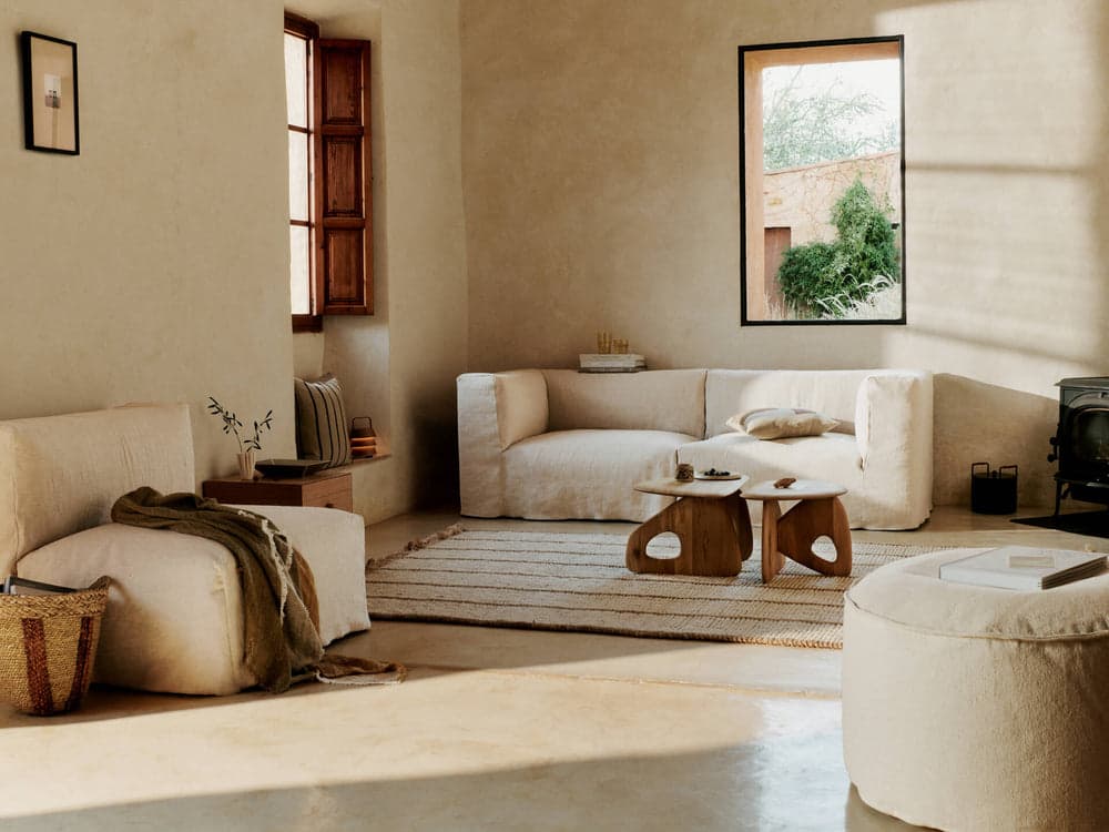 Ferm Living Catena Sofa Center S100 - Loose Drape - Natural ferm LIVING — фото 3