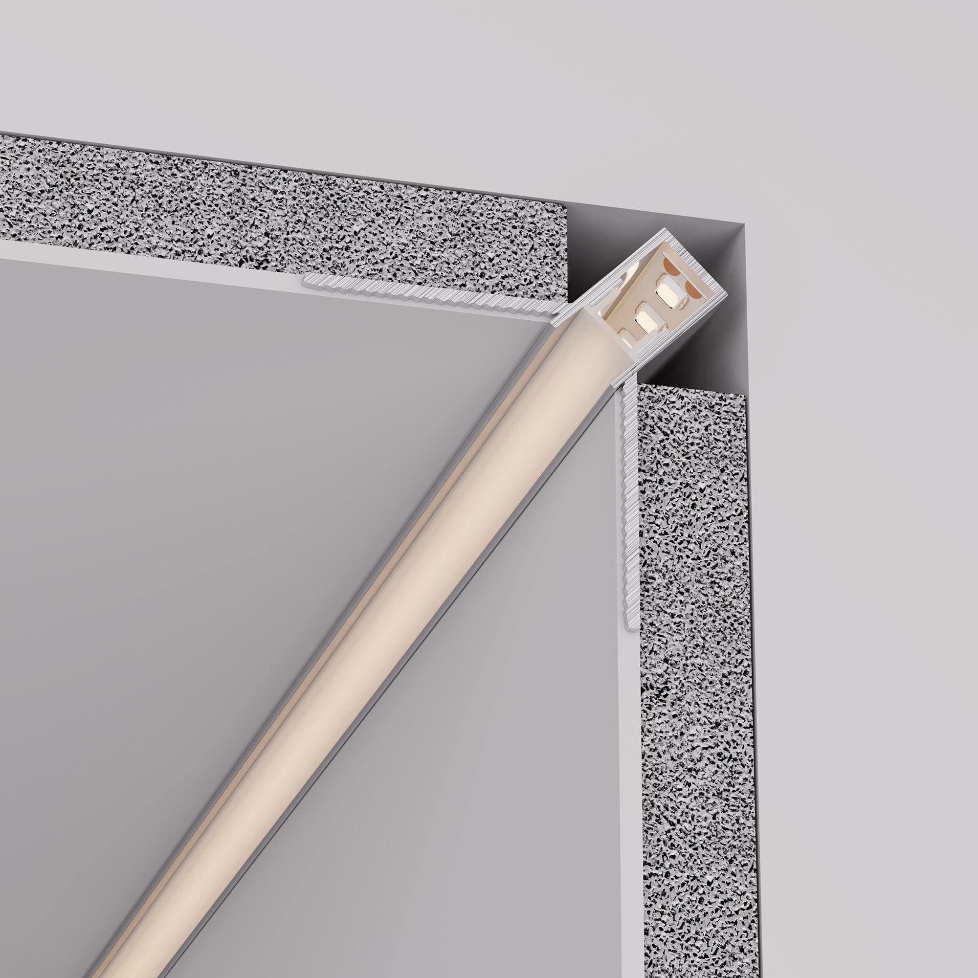 Профиль DECORE-S6-INT-COMFORT-2000 ANOD внутренний (Arlight, Алюминий) 043161 — фото 4