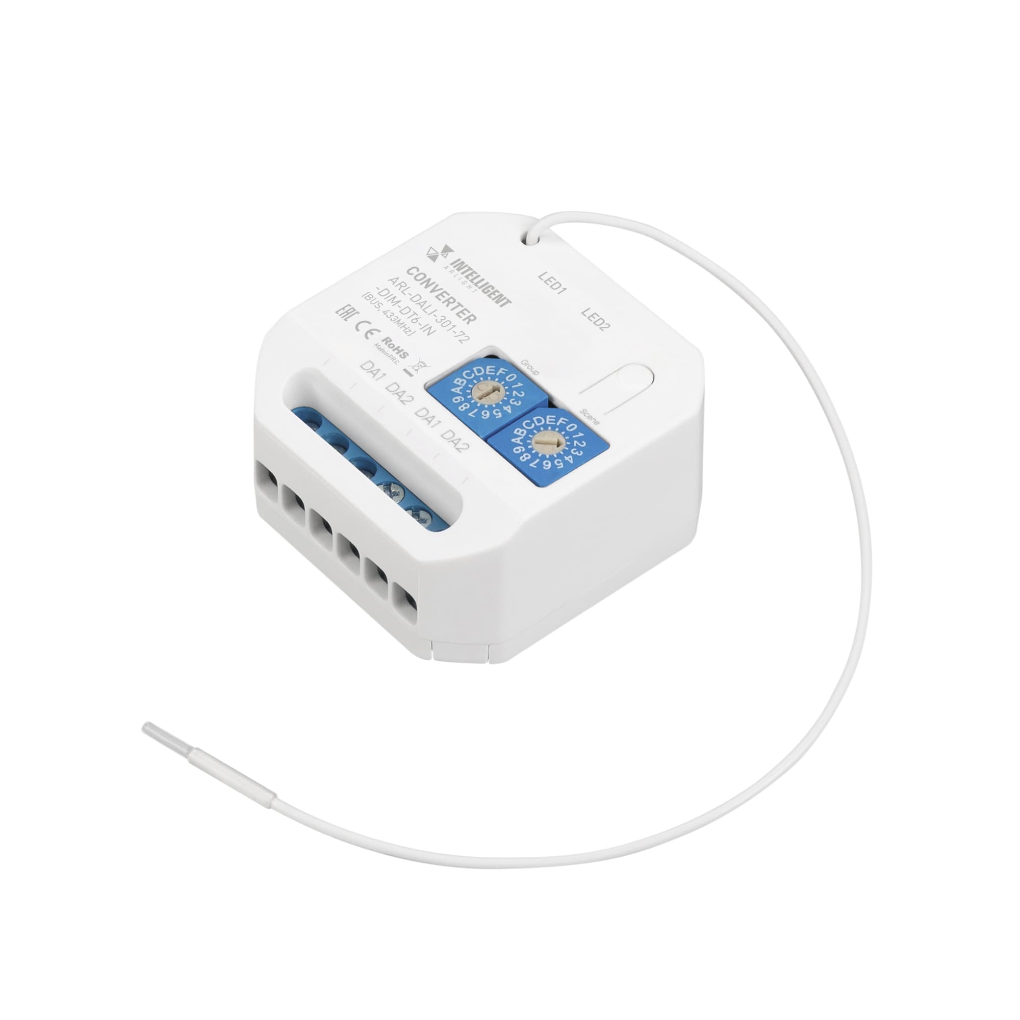 INTELLIGENT ARLIGHT Конвертер ARL-DALI-301-72-DIM-IN (BUS, 433MHz) (IARL, IP20 Пластик, 3 года) 060231 Arlight