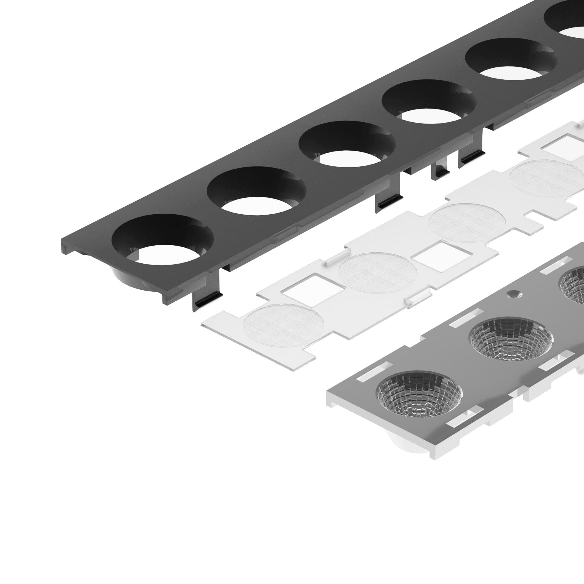 Экран линзованный SL-LINE-W20-55deg-540 (Arlight, Пластик) 041793 — фото 2