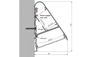 Профиль с экраном ALU-TRIA-2000 ANOD+FROST (Arlight, Металл) 018261 Arlight — фото 2