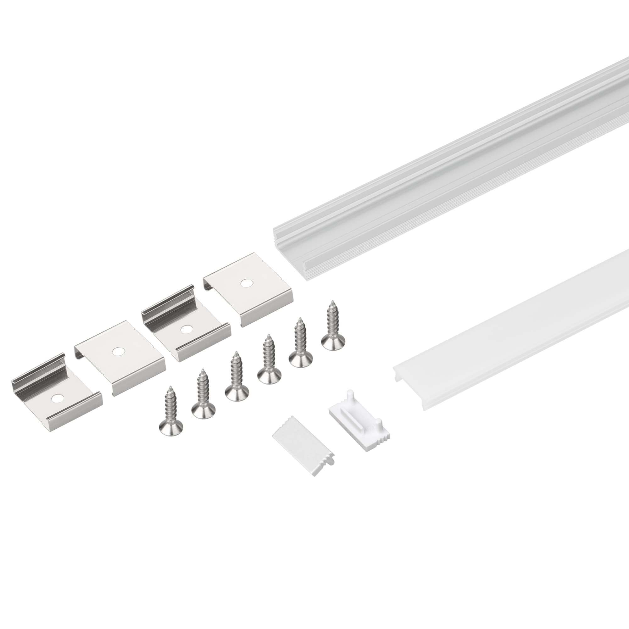 Профиль с экраном SL-SLIM-H7-2000 ANOD+OPAL (Arlight, Алюминий) 036834 — фото 4