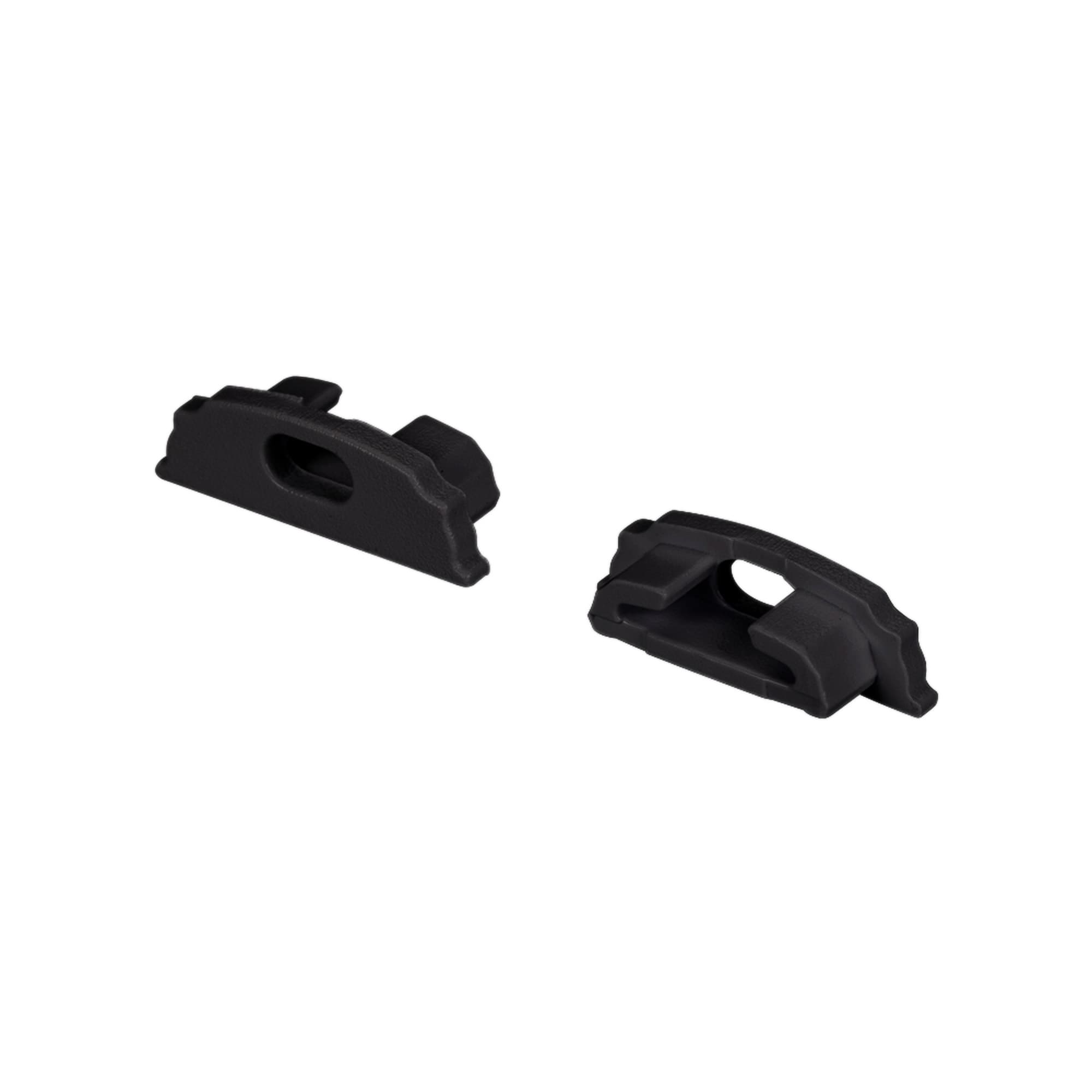 Заглушка ARH-BENT-W18 BLACK с отверстием (Arlight, Пластик) 039589