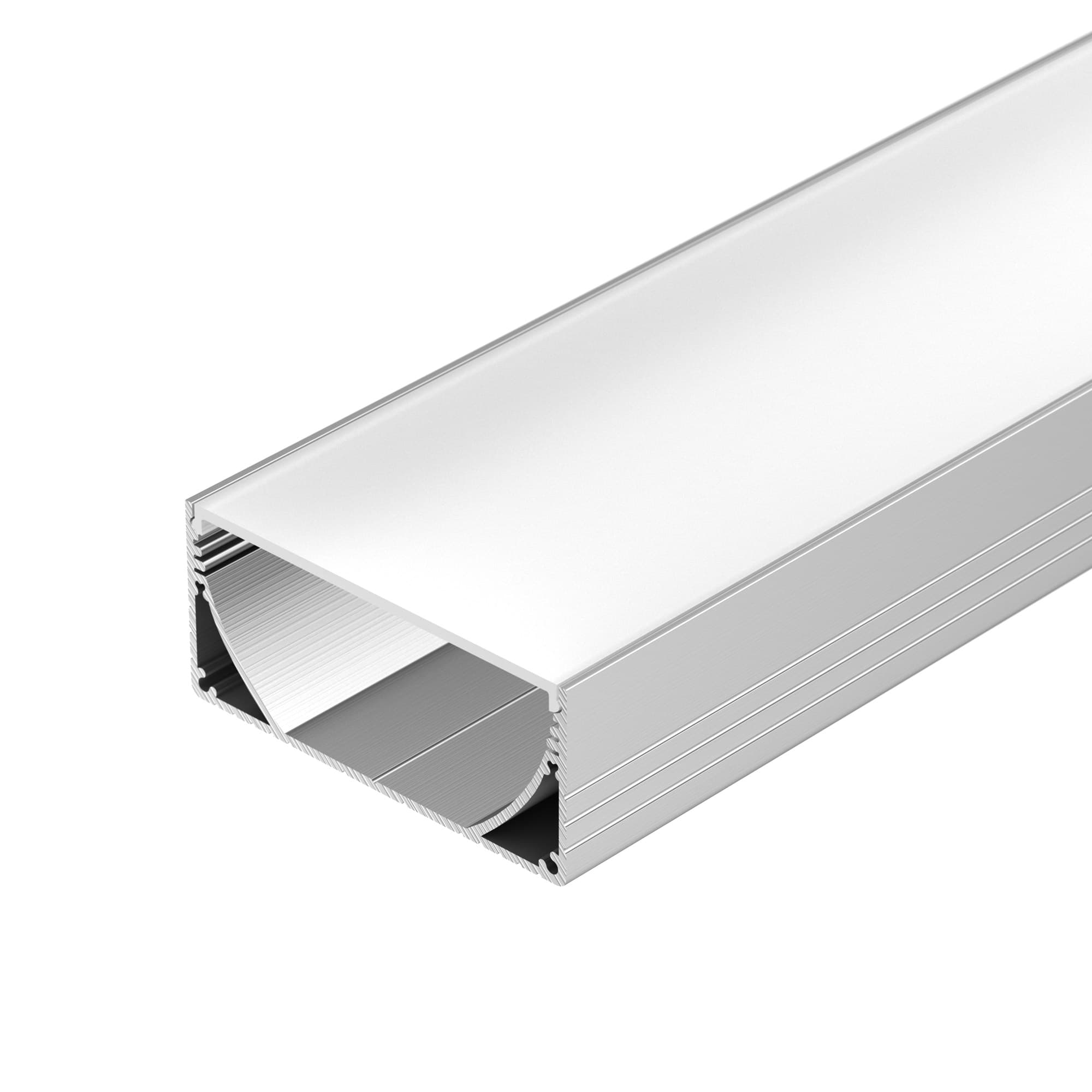 Профиль с экраном ALU-POWER-W80N-2000 ANOD+FROST (Arlight, Алюминий) 019097 Arlight — фото 1