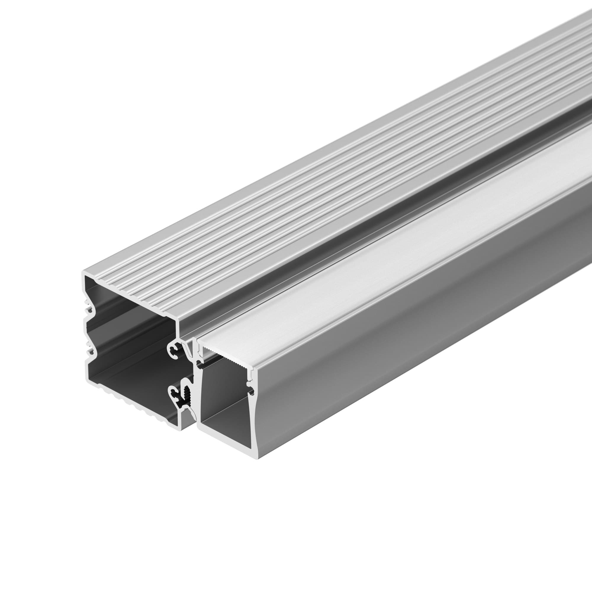 Профиль с экраном ALU-BASE-WH28-2000 ANOD+FROST (Arlight, Металл) 015460 Arlight — фото 1