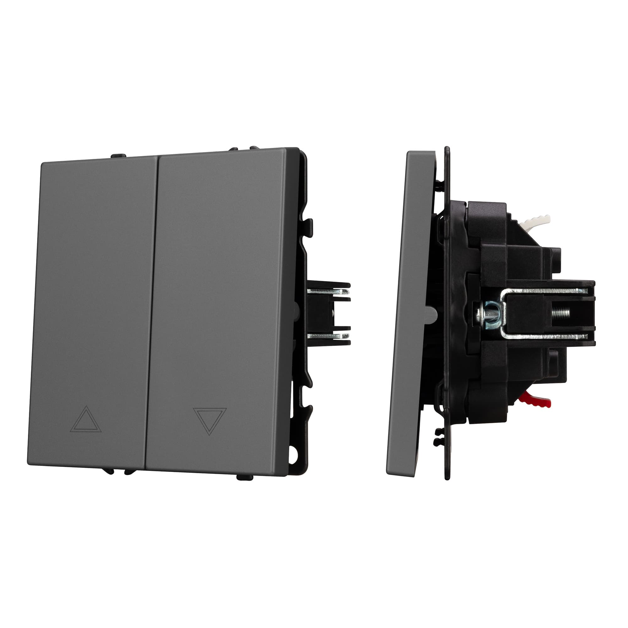 Механизм выключателя управления шторами SWT-NOBE-MKR2-SFPL-GR (230V, 10A) (Arlight, Серый базальт) 054275