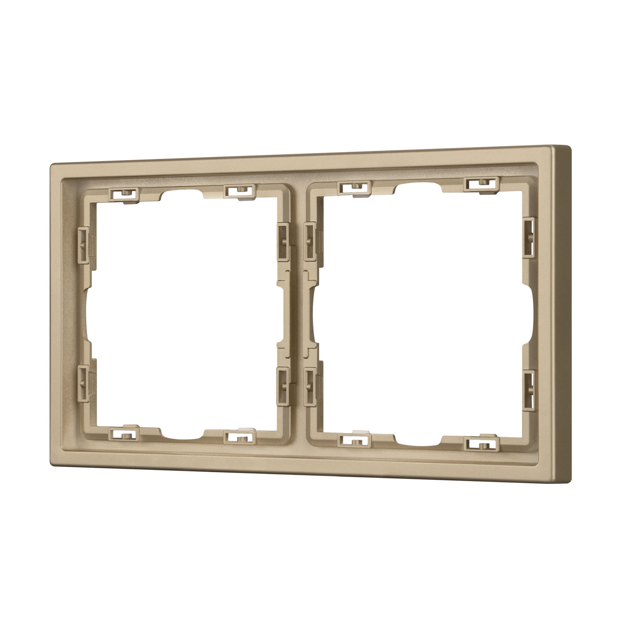 Рамка пластиковая FRM-NOBE-SFPL-2-GD (Arlight, Золотой песок) 054217