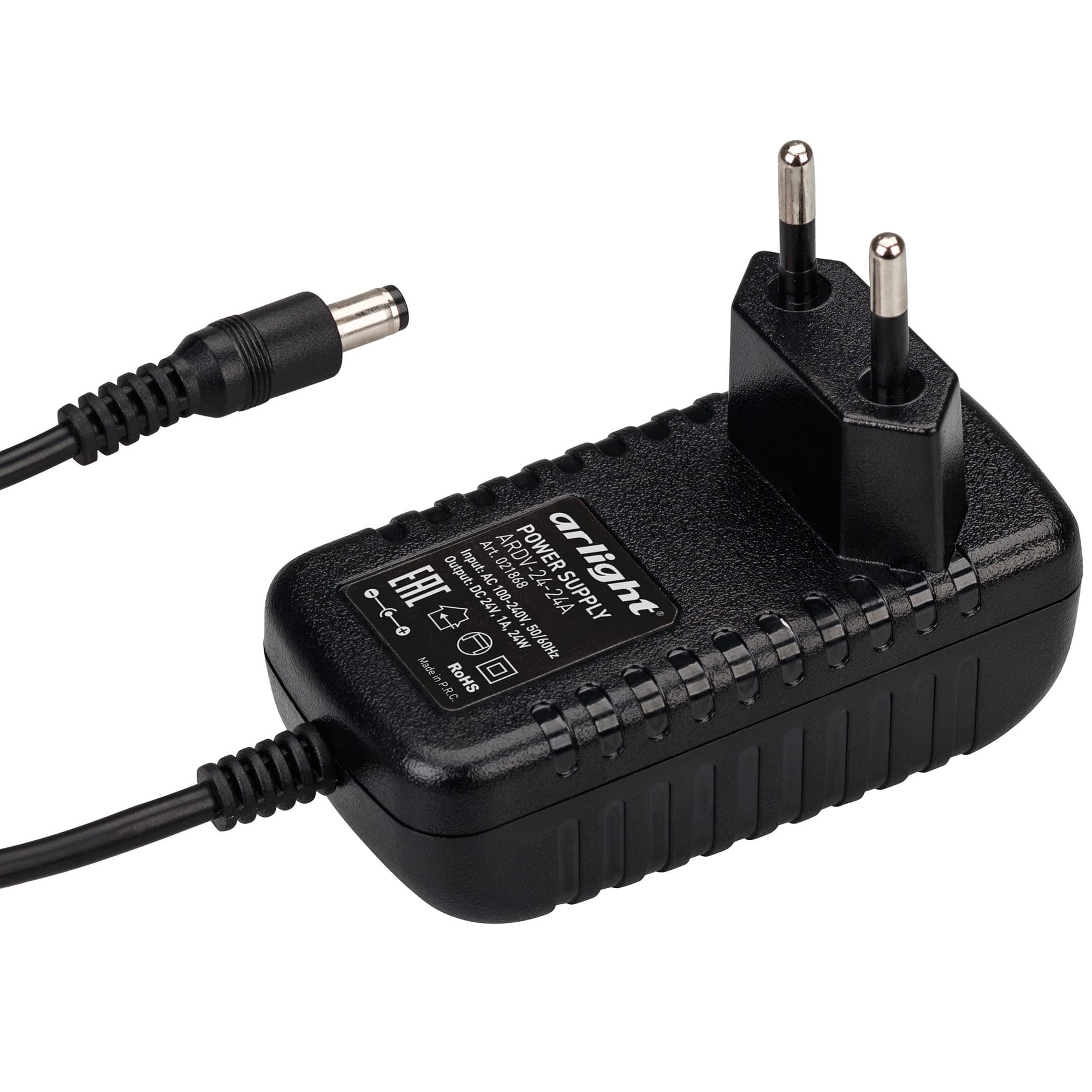 Блок питания ARDV-24-24A (24V, 1A, 24W) (Arlight, Адаптер, 2 года) 021868 Arlight