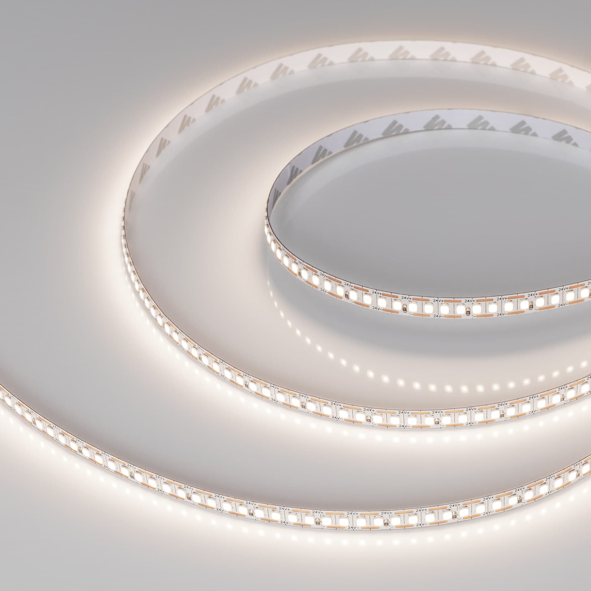 Светодиодная лента RT-A200-8mm 24V Day4000-CX1 (16 W/m, IP20, 5m) (Arlight, резка 1 светодиод) 046939 — фото 1