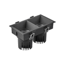 Светильник MS-FLOW-BUILT-S157x85-2x6W Warm3000 (BK, 55 deg, 230V) (Arlight, IP20 Металл, 5 лет) 061267