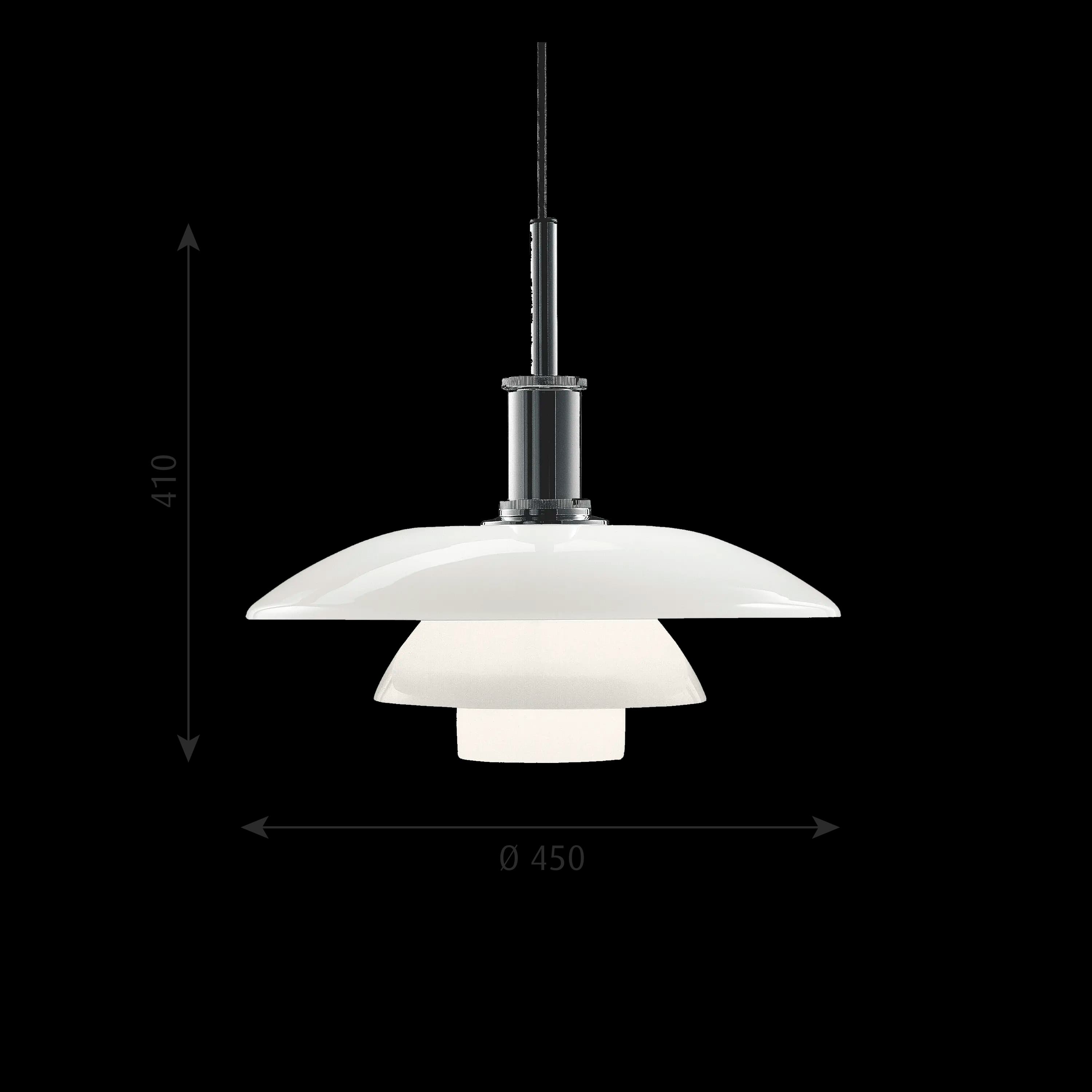 Louis Poulsen PH 4½-4 Pendant High lustre chrome plated — фото 6