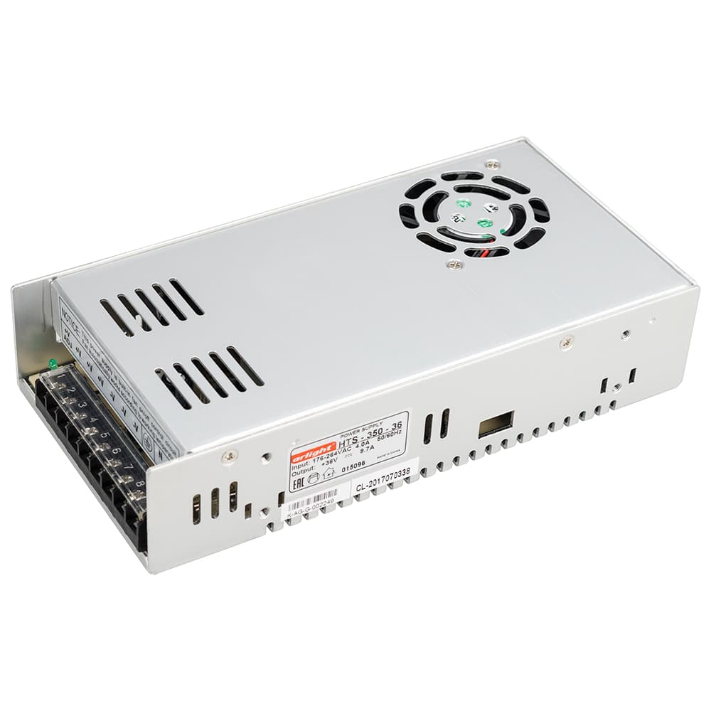 Блок питания HTS-350-36 (36V, 9.7A) (Arlight, IP20 Сетка, 3 года) 015096