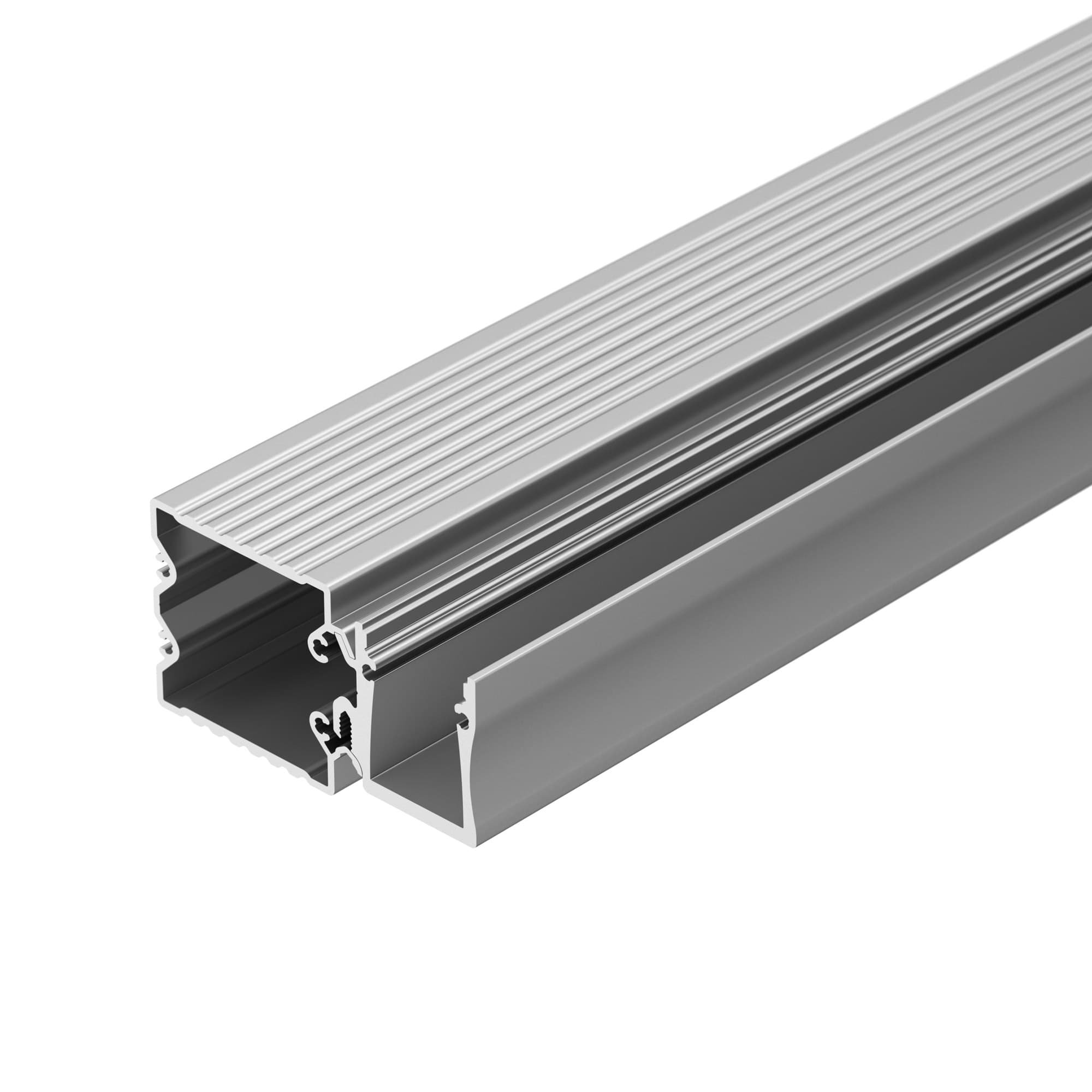 Профиль с экраном ALU-BASE-WH28-2000 ANOD+FROST (Arlight, Металл) 015460 Arlight — фото 2