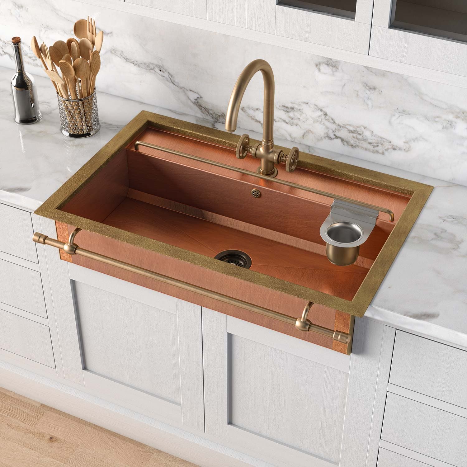 RESTART Полупотопленная прямоугольная раковина со ступенькой — фото 8