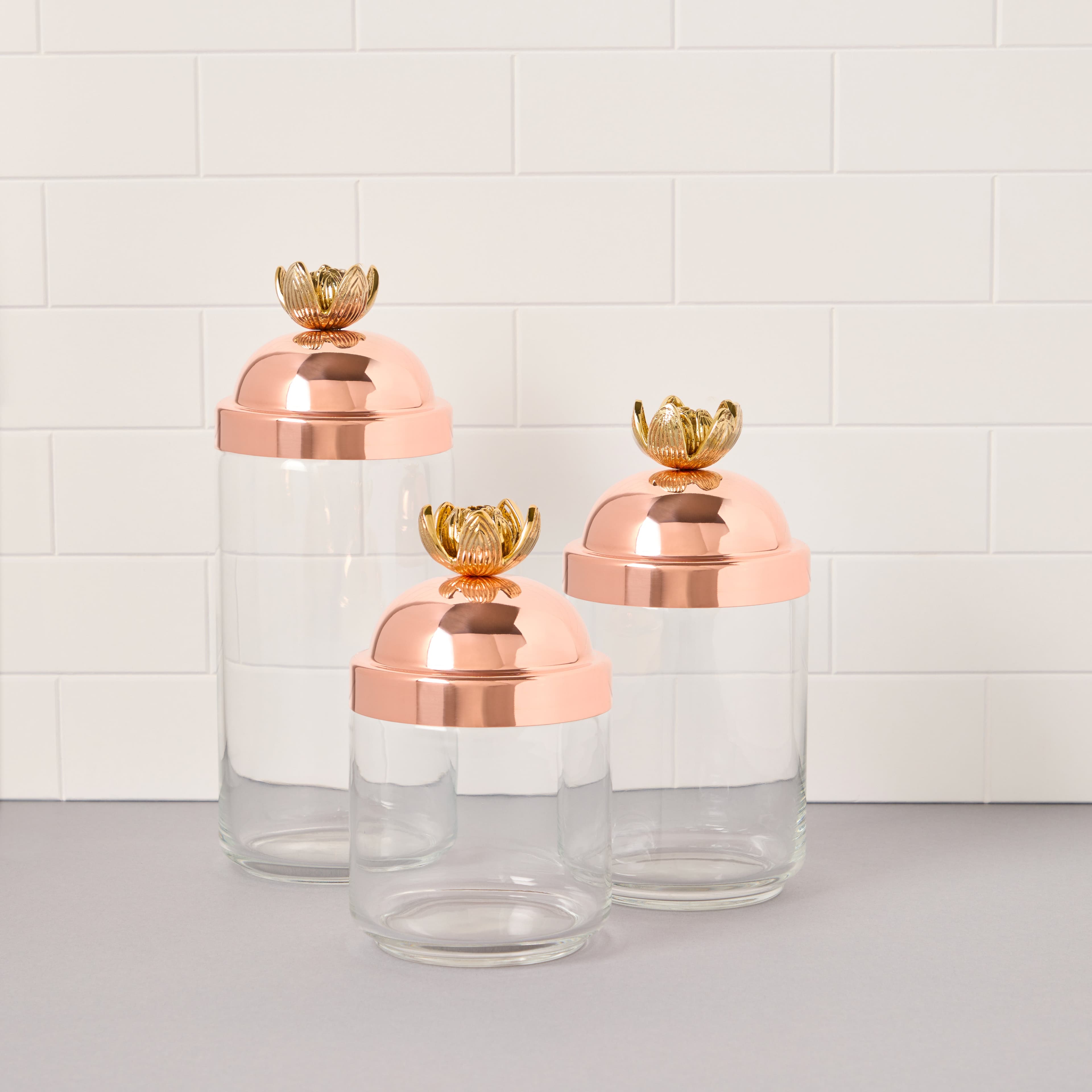 Ruffoni Lotus Kitchen Jar 3 Piece Set
