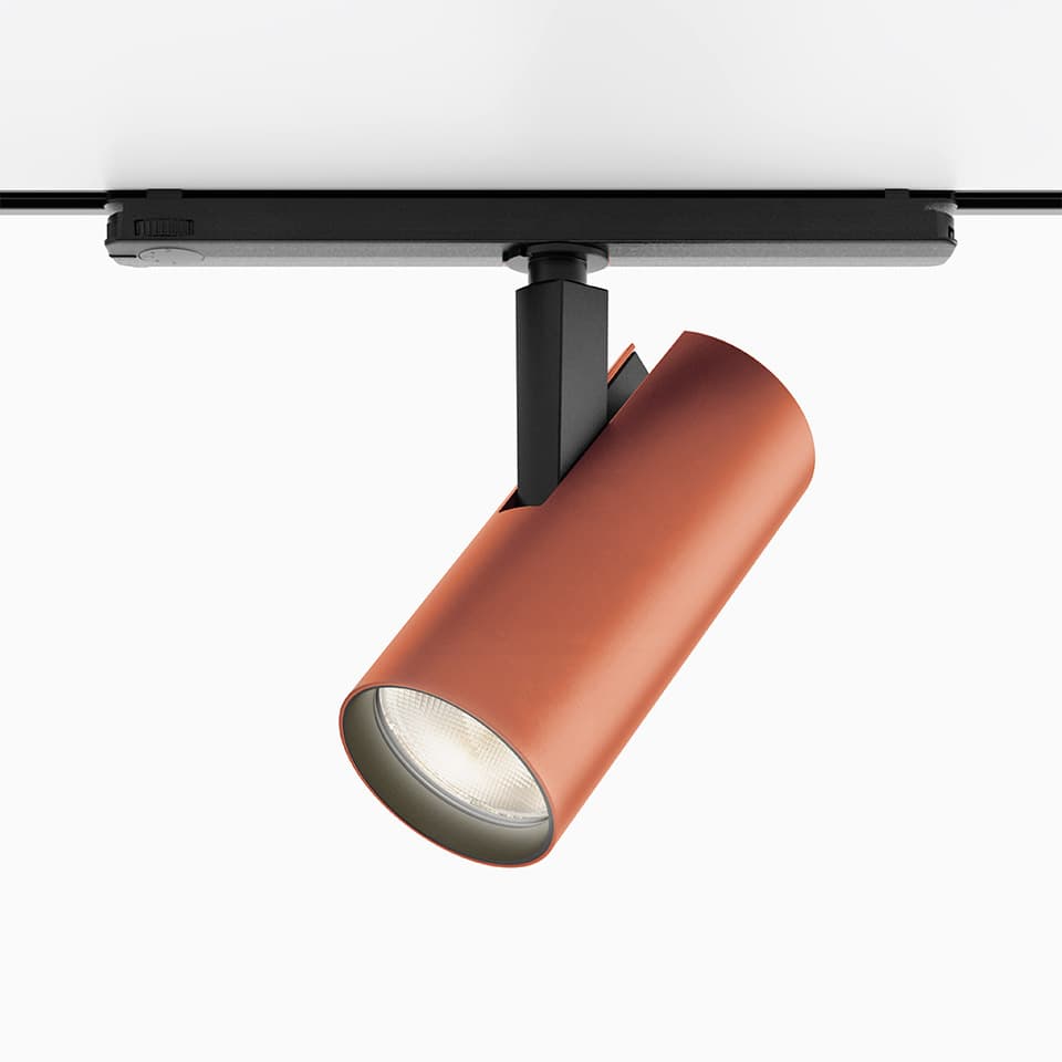 Трековый светильник Artemide Vector трековый 75, 25° 3000K DALI шлифованный медь, шлифованная медь — фото 3