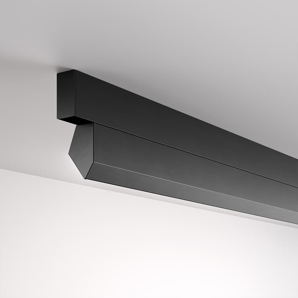 Бра Artemide A.24, настенный заливающий, 1200, 4000K, чёрный — фото 3