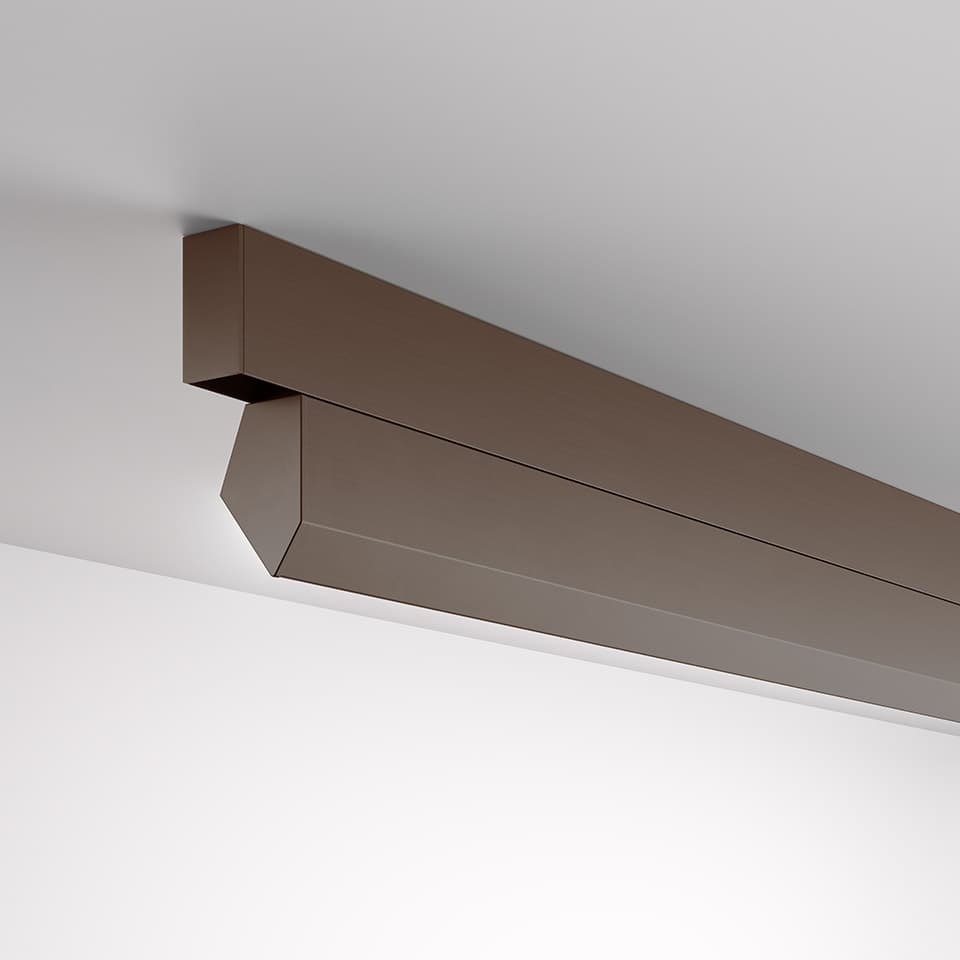 Бра Artemide A.24, настенный заливающий, 1200, 4000K, шлифованный бронза, шлифованная бронза — фото 3