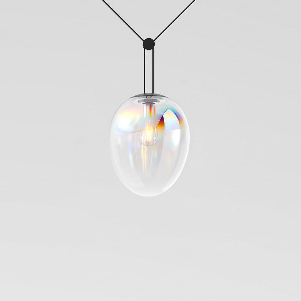 Подвесной светильник Artemide Funivia с вилкой, Stellar Nebula 30 рассеиватель — фото 4