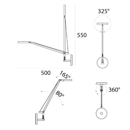 Бра Artemide Demetra Micro настенный, 2700K, белый — фото 4