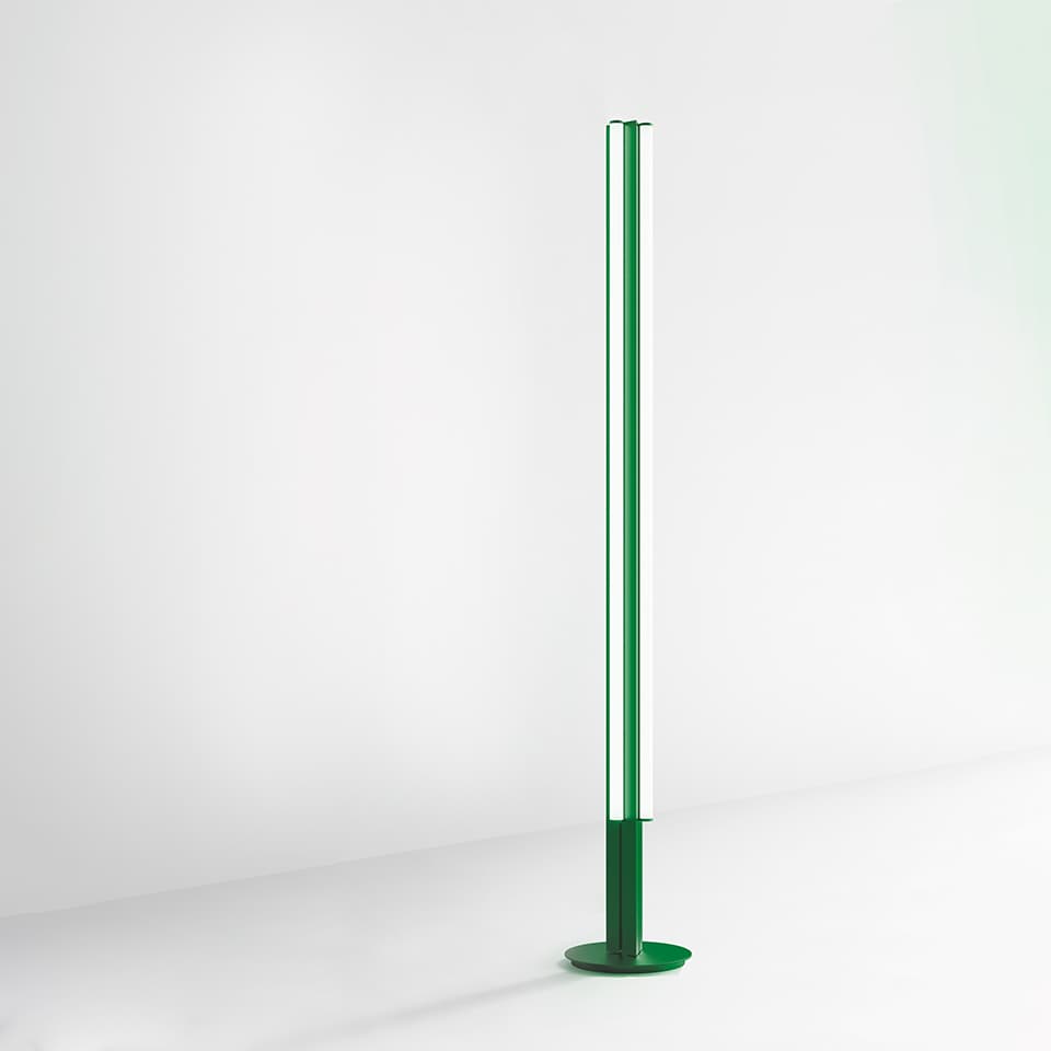 Торшер Artemide Dreispitz, напольный, 3 рассеянный свет, зелёный, с управлением через приложение — фото 2